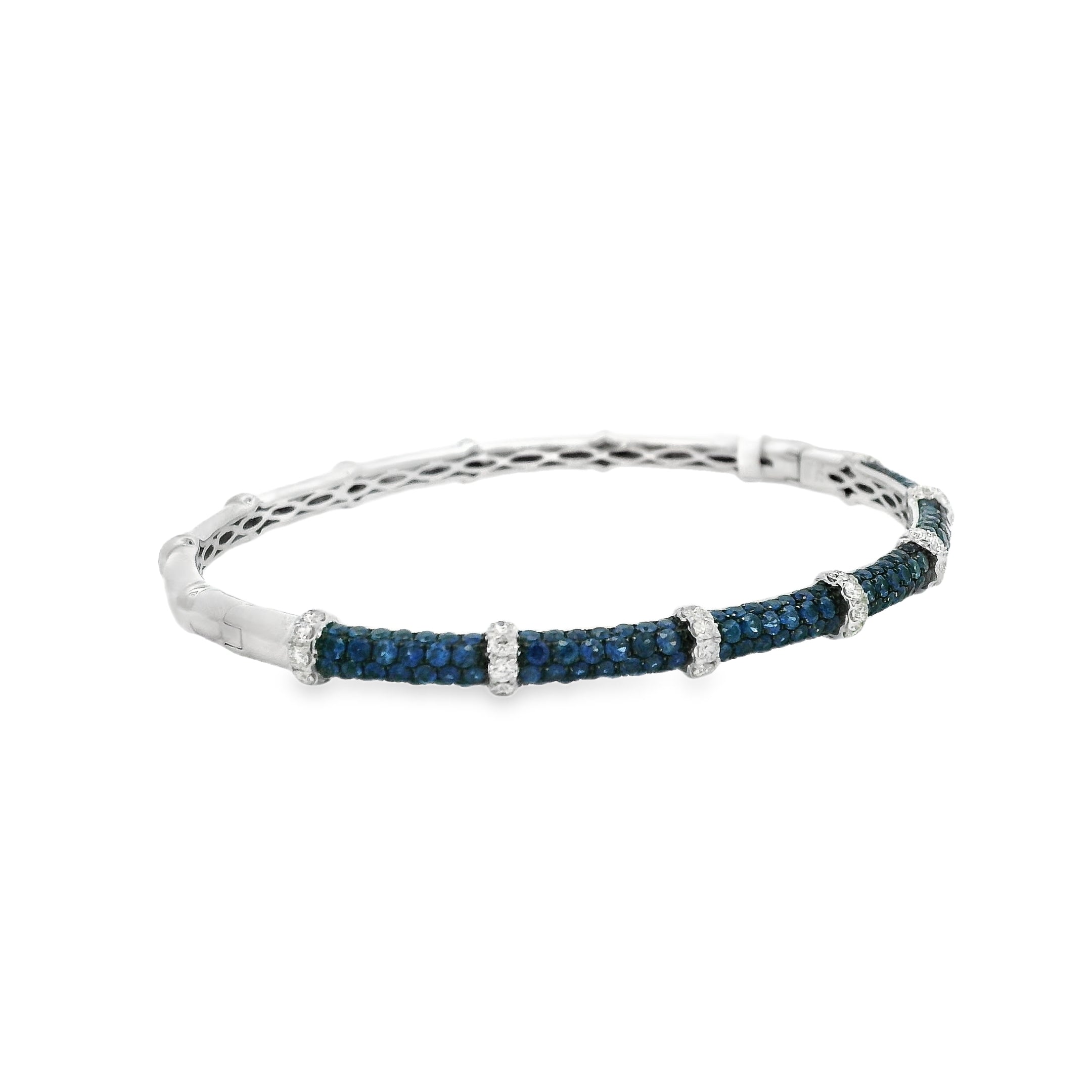 DIAMOND AND SAPPHIRE BANGLE
