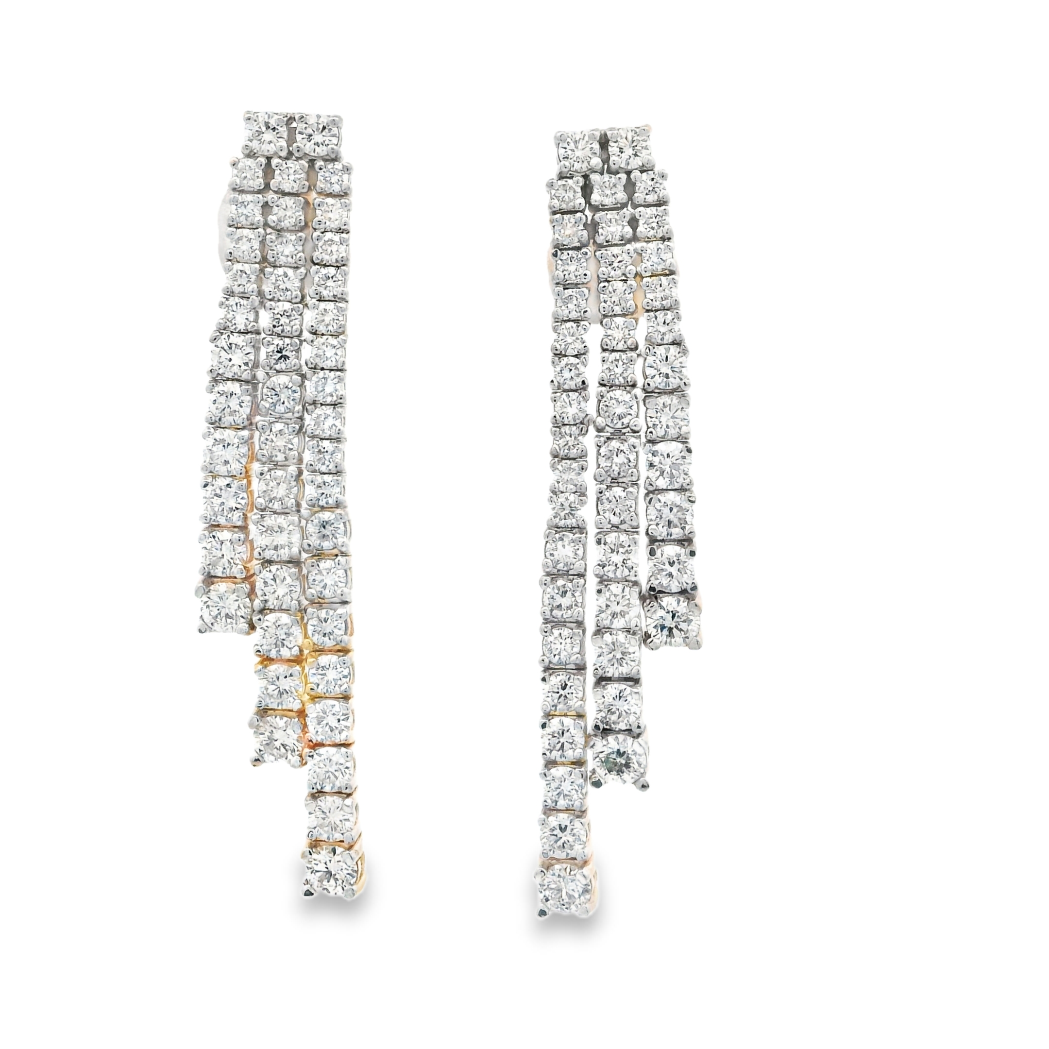 DIAMOND CASCADE DANGLE EARRINGS