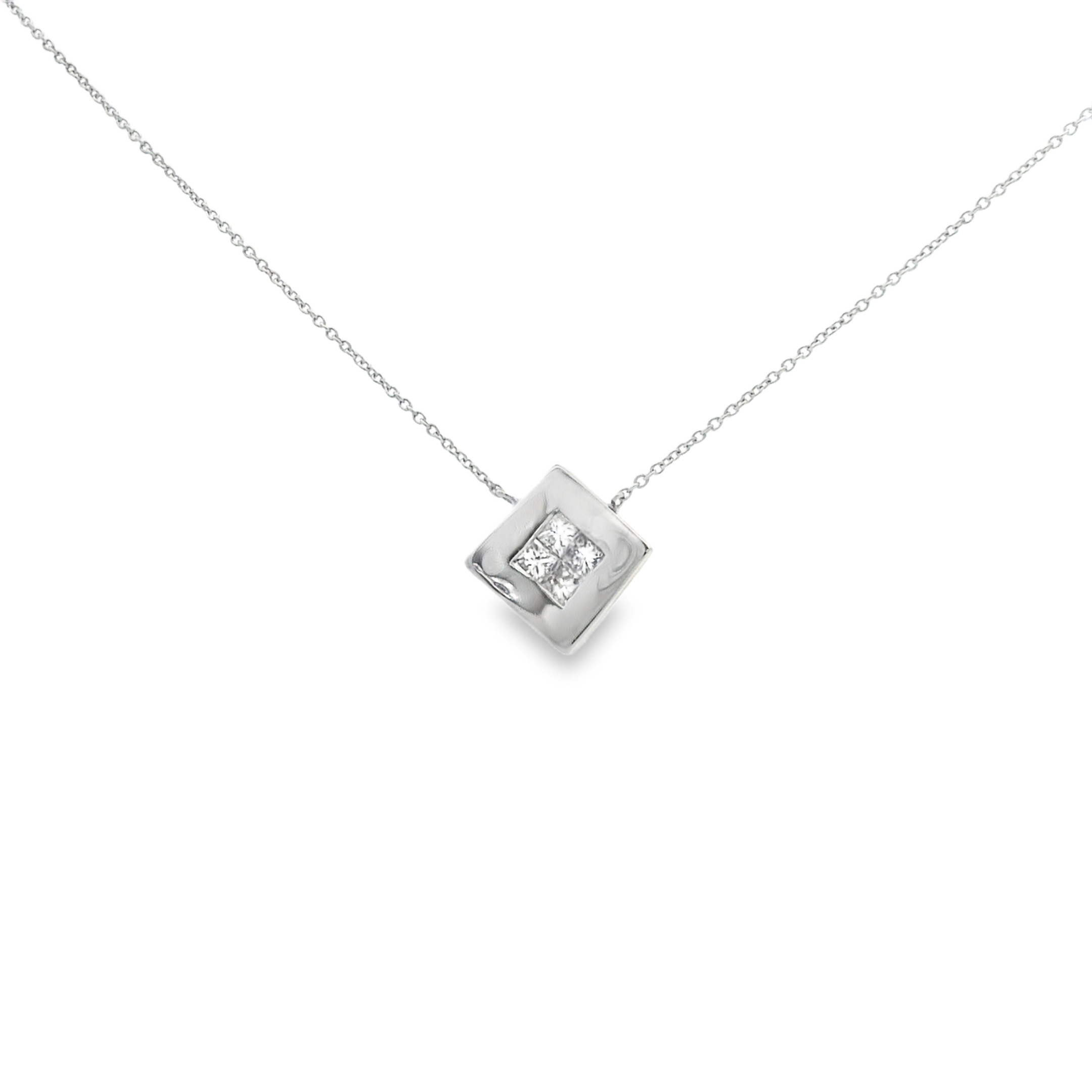 DIAMOND SQUARED NECKLACE