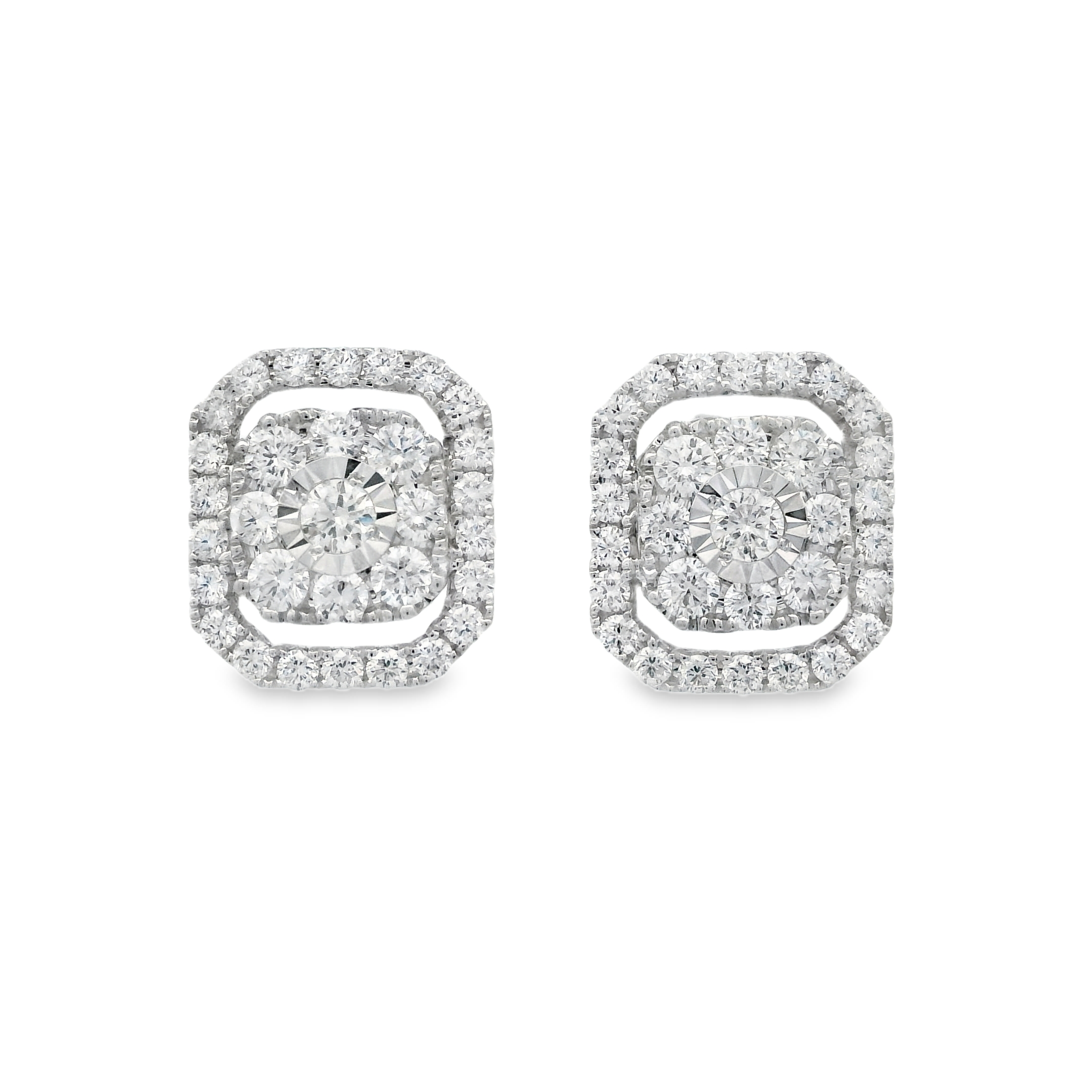 DIAMOND STUDS WITH HALO