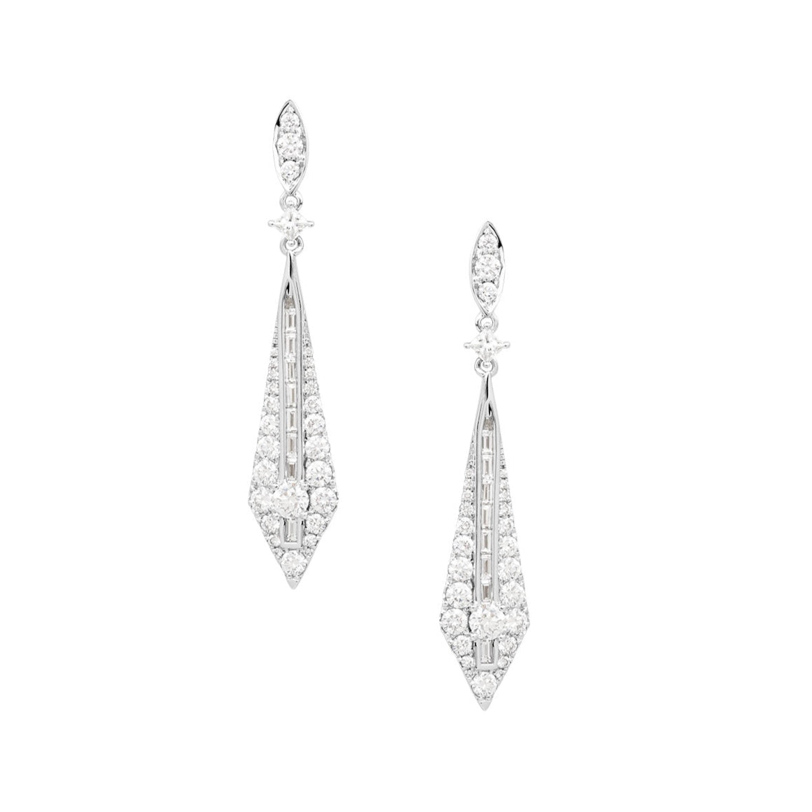 BLADE GLIMMER DIAMOND EARRINGS