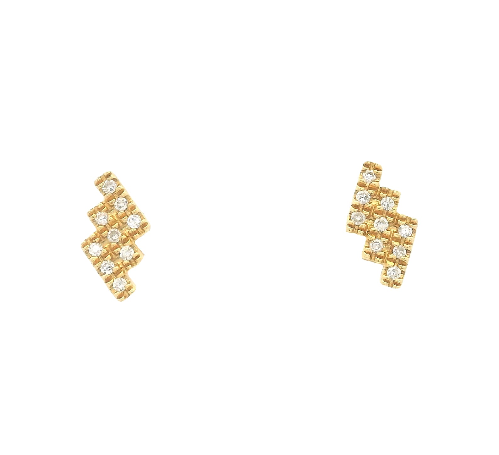 TETRIS DIAMOND EARRINGS
