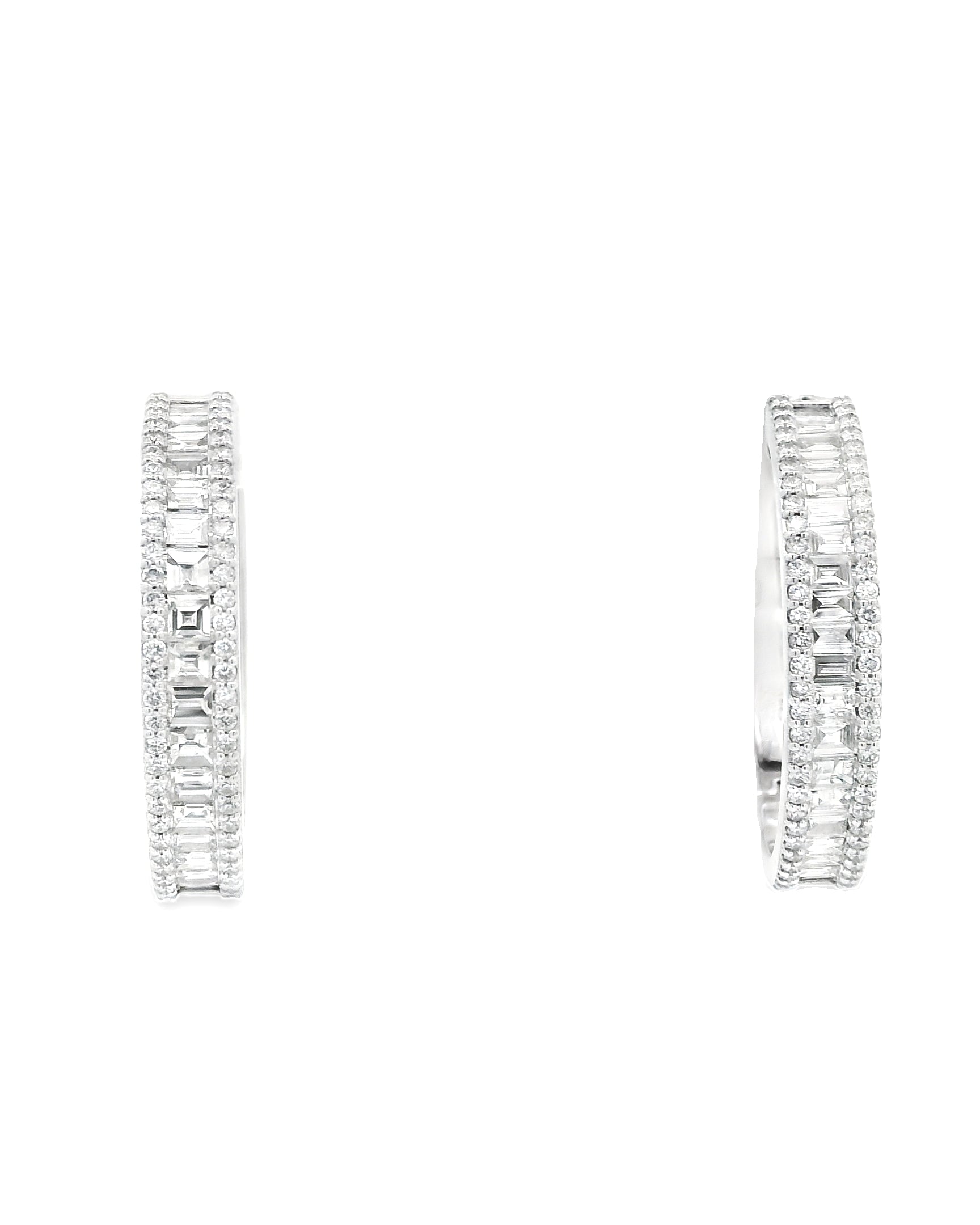 LUMINOS BAGUETTE ORBIT HOOPS