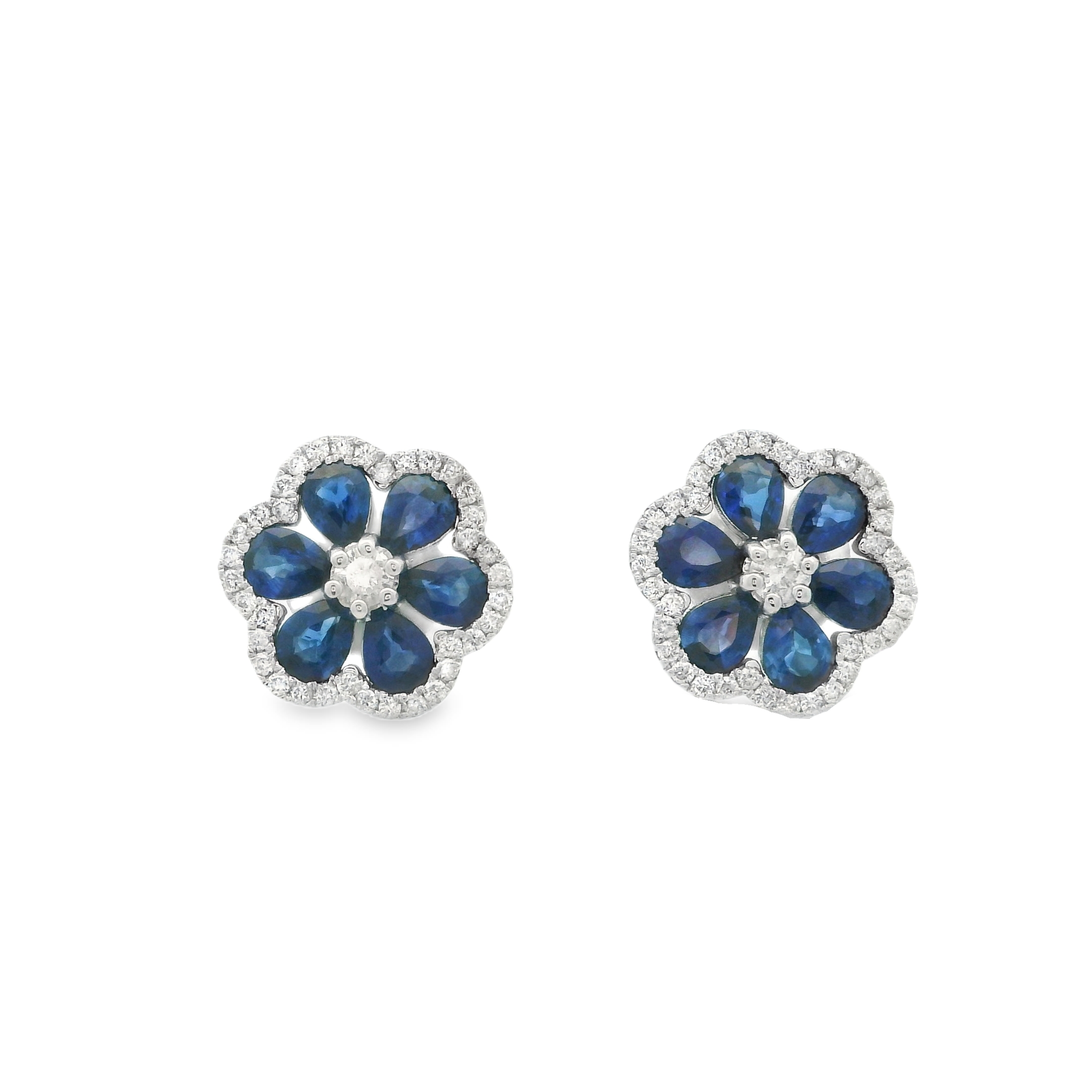 FLOWER SAPPHIRE EARRINGS