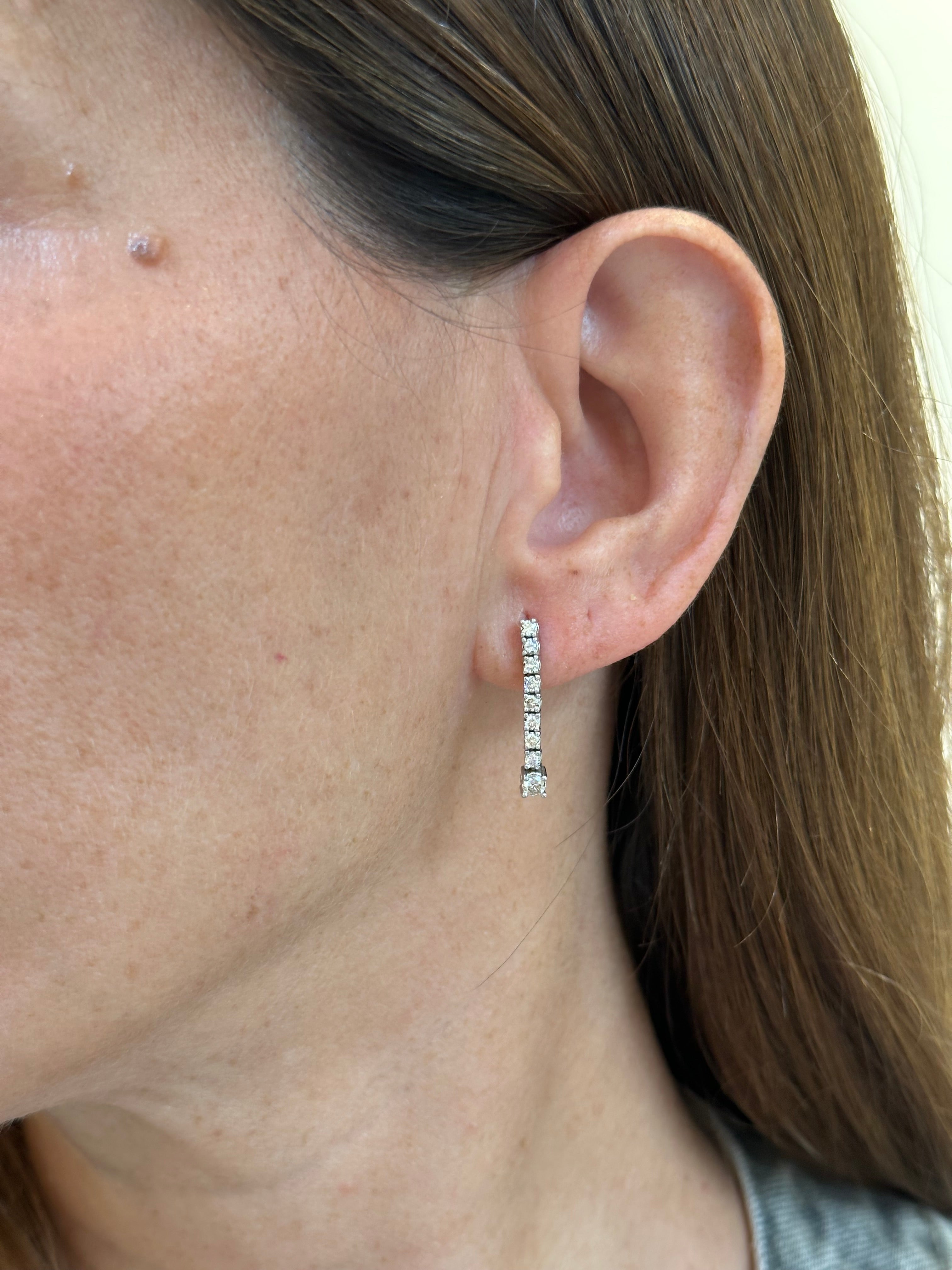 LONG DIAMOND EARRINGS