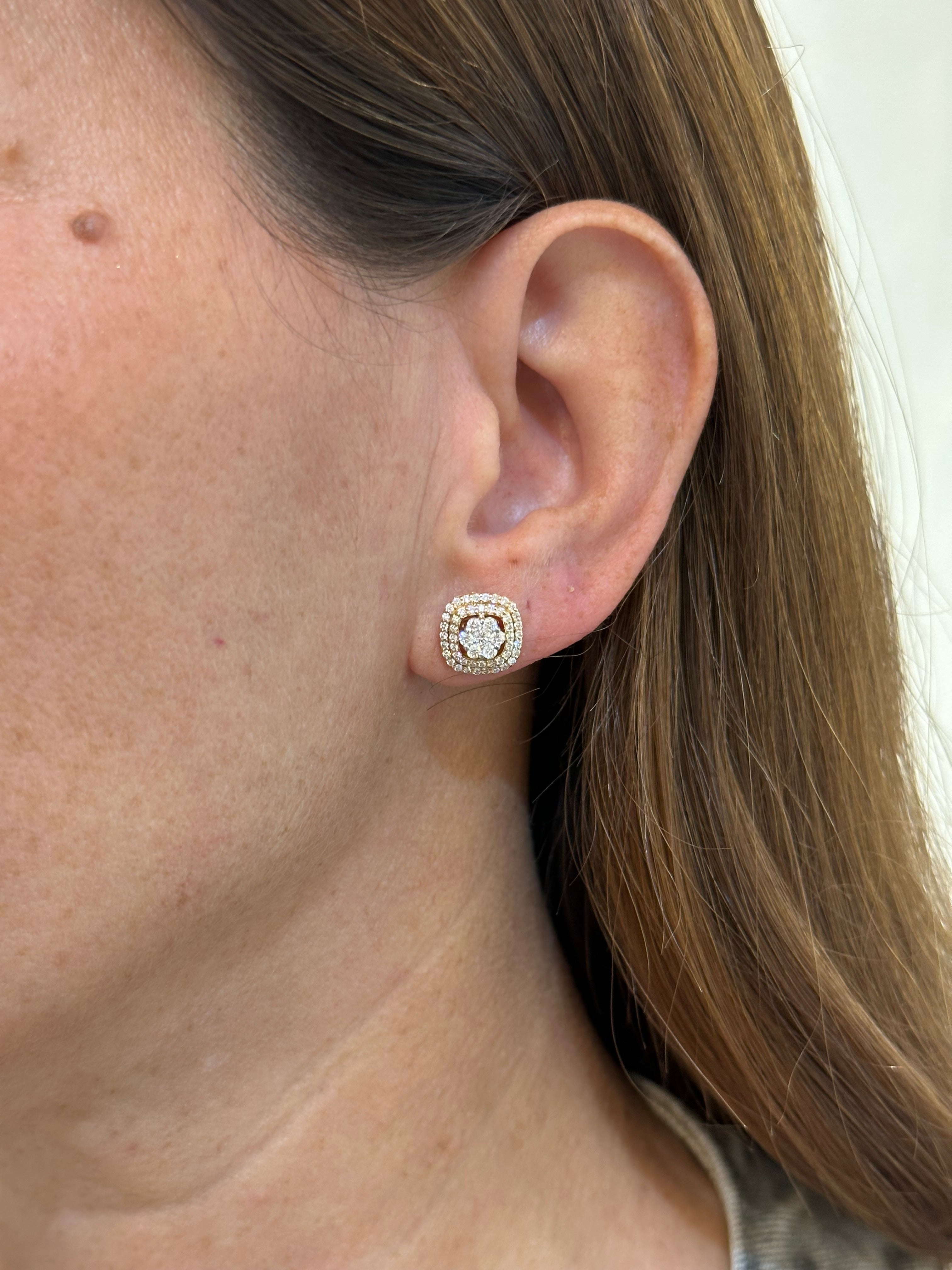 ROSE DIAMOND STUDS