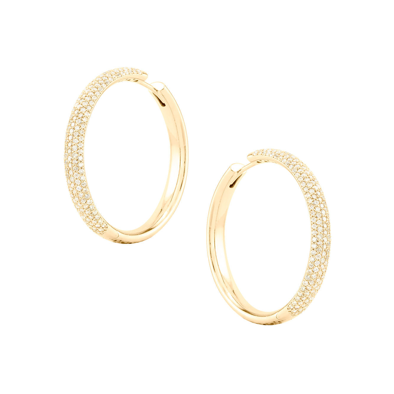 DIAMOND PAVE HOOPS