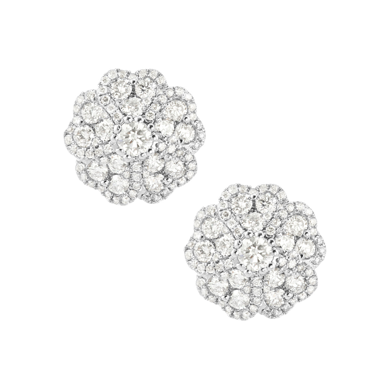 CAMELLIA LARGE DIAMOND STUDS