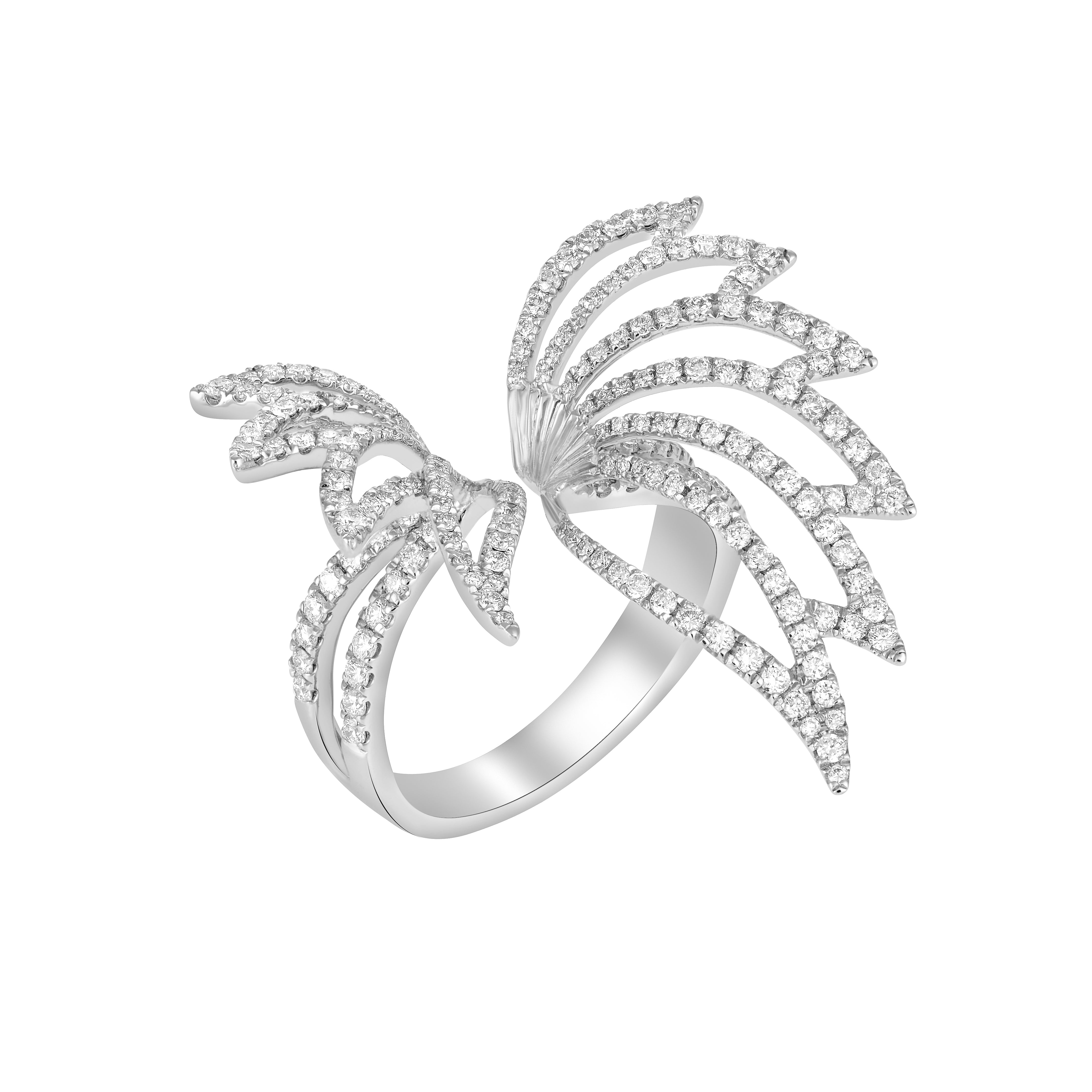LEAF DIAMOND RING
