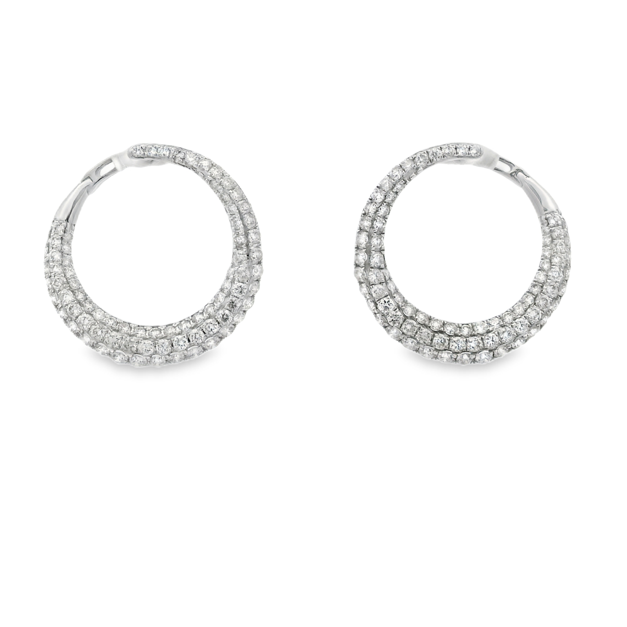 LARGE HALF-MOON DIAMOND EARRINGS