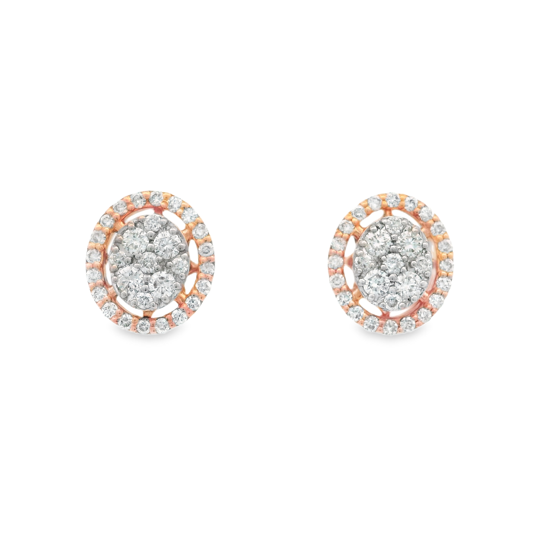 OVAL DIAMOND STUDS