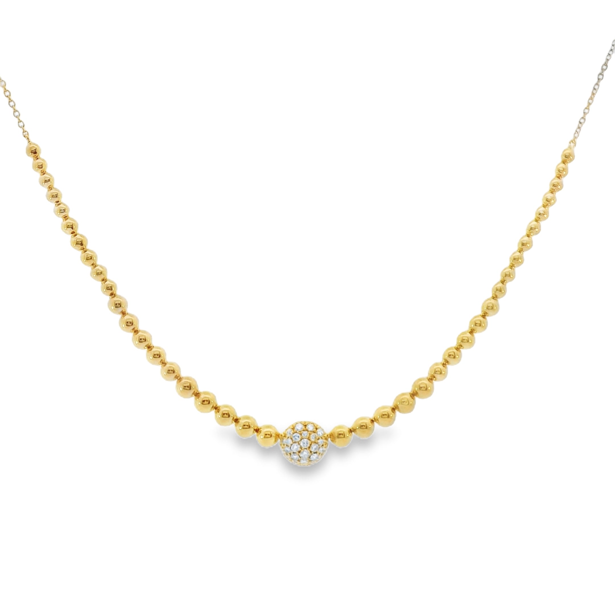 BALL SPARK DIAMOND CHOKER.