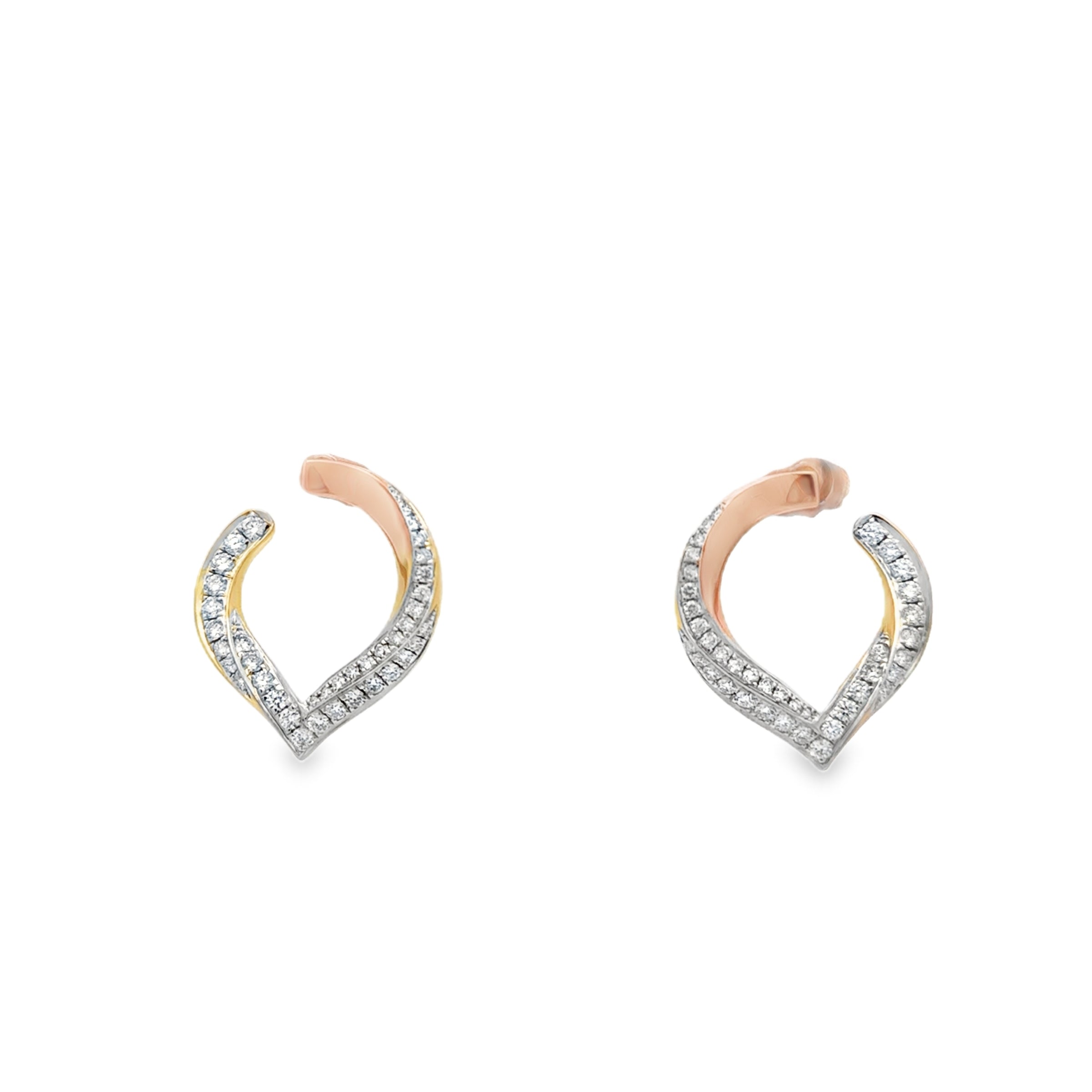 PEAR LUM ROSE EARRINGS