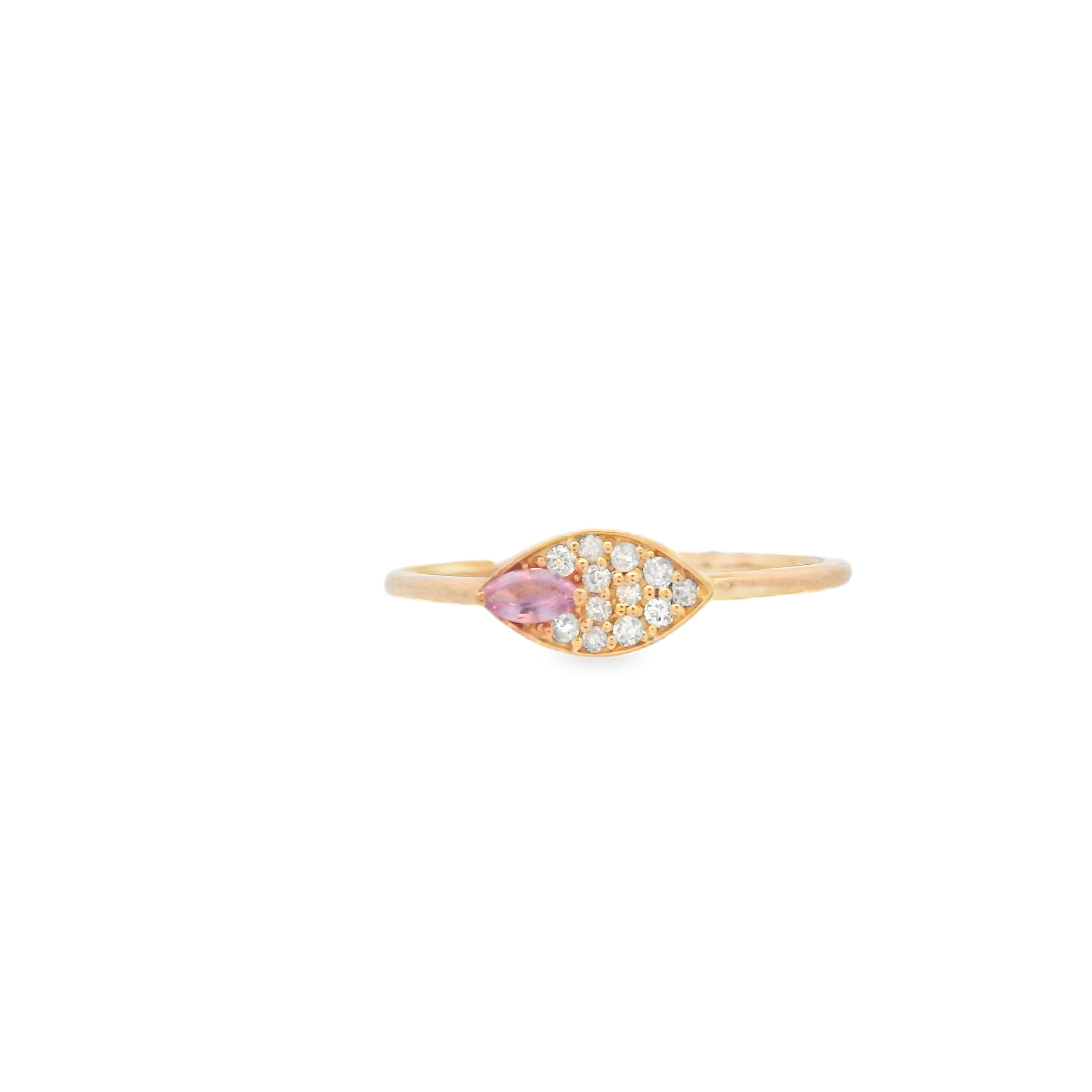 PINK SAPPHIRE EYE RING