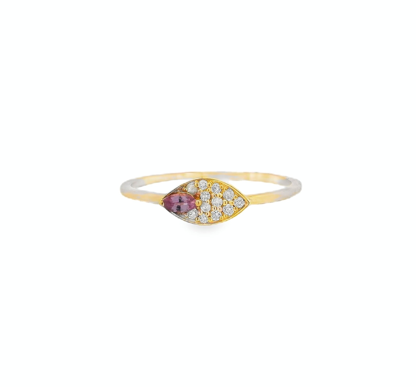 PINK SAPPHIRE EYE RING