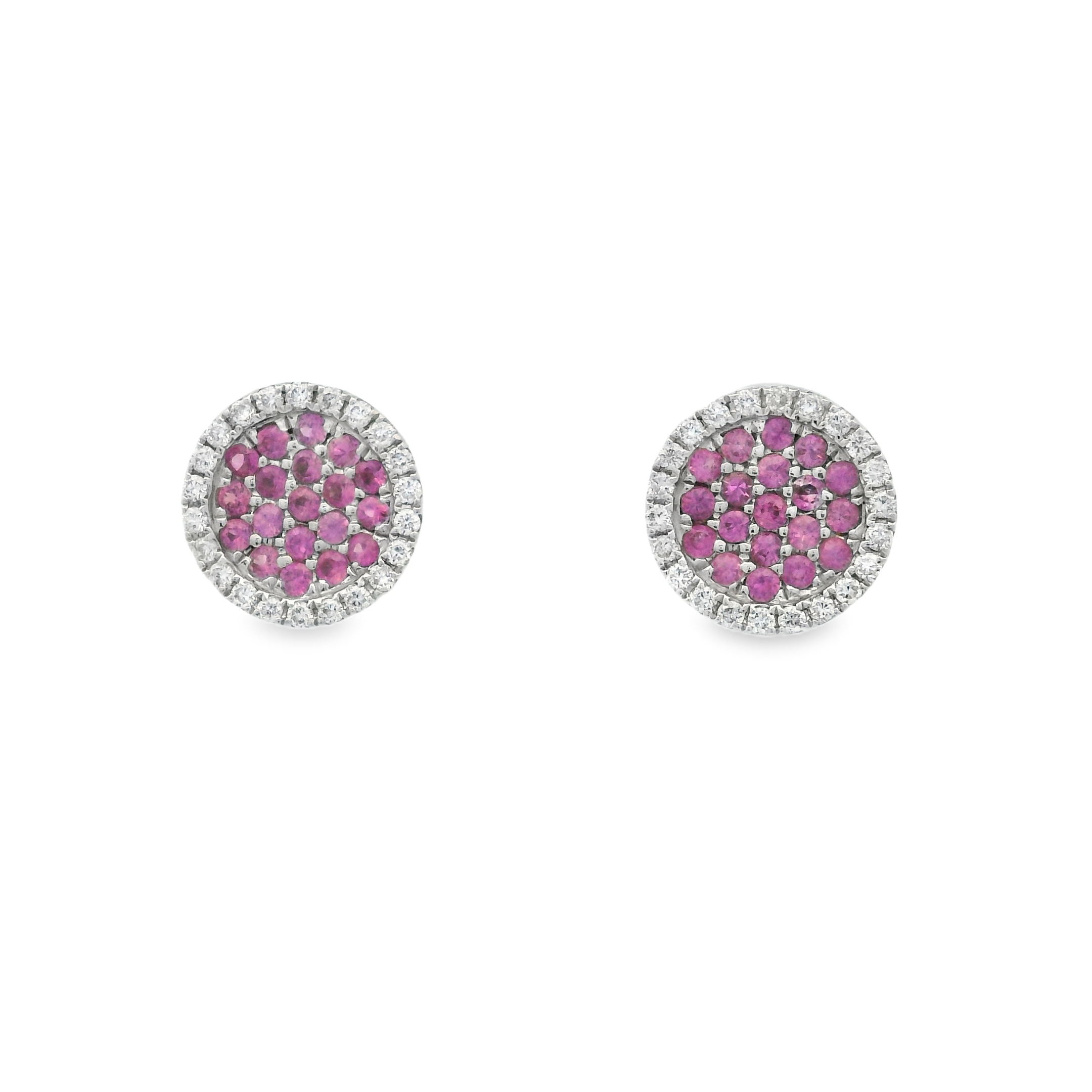 PINK SAPPHIRE STUDS