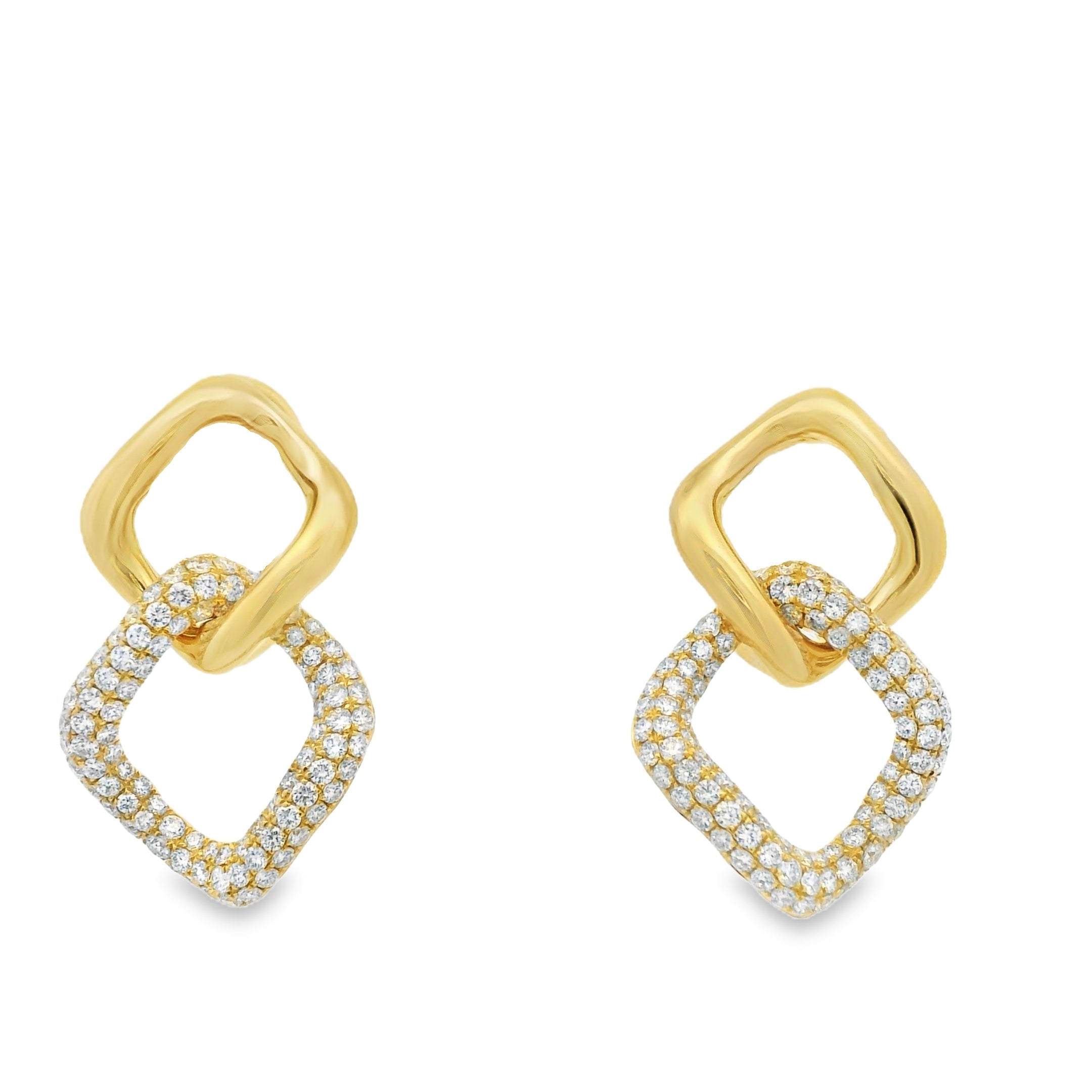 RETRO DIAMOND EARRINGS
