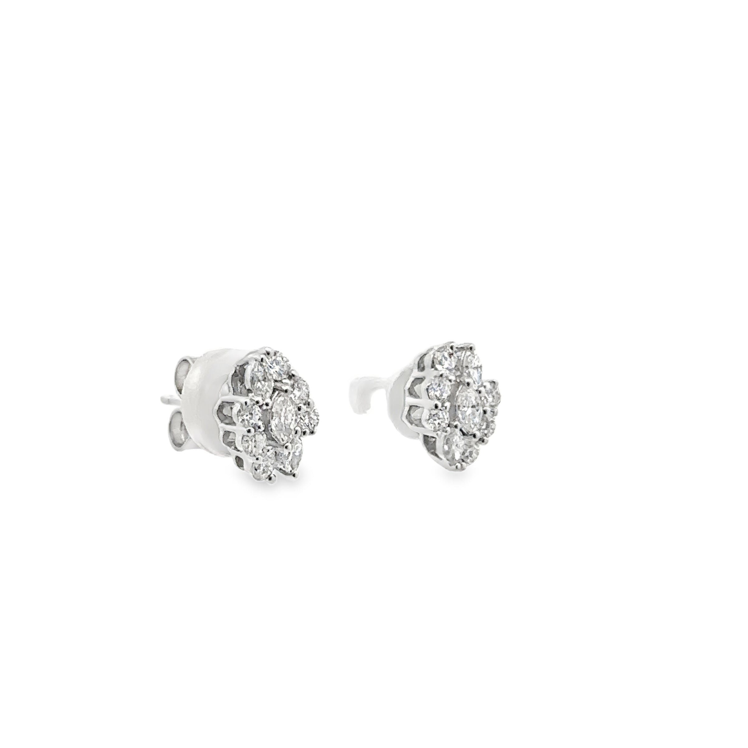 RHOMBUS DIAMOND STUDS