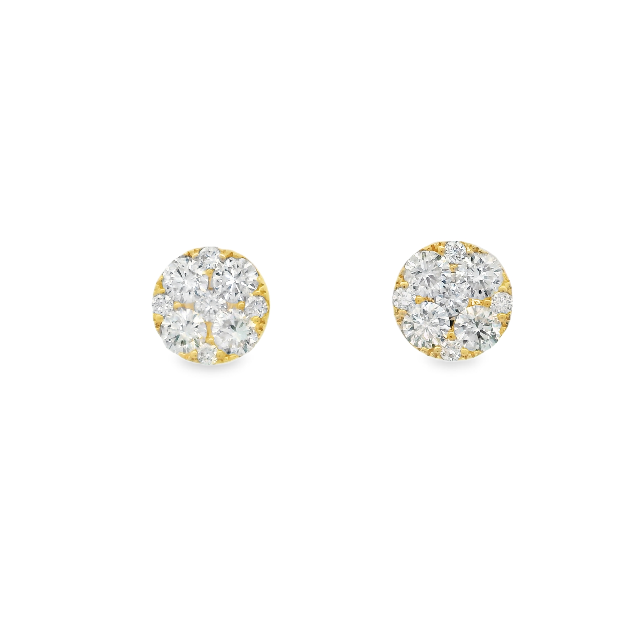 ROUNDED DIAMOND STUDS