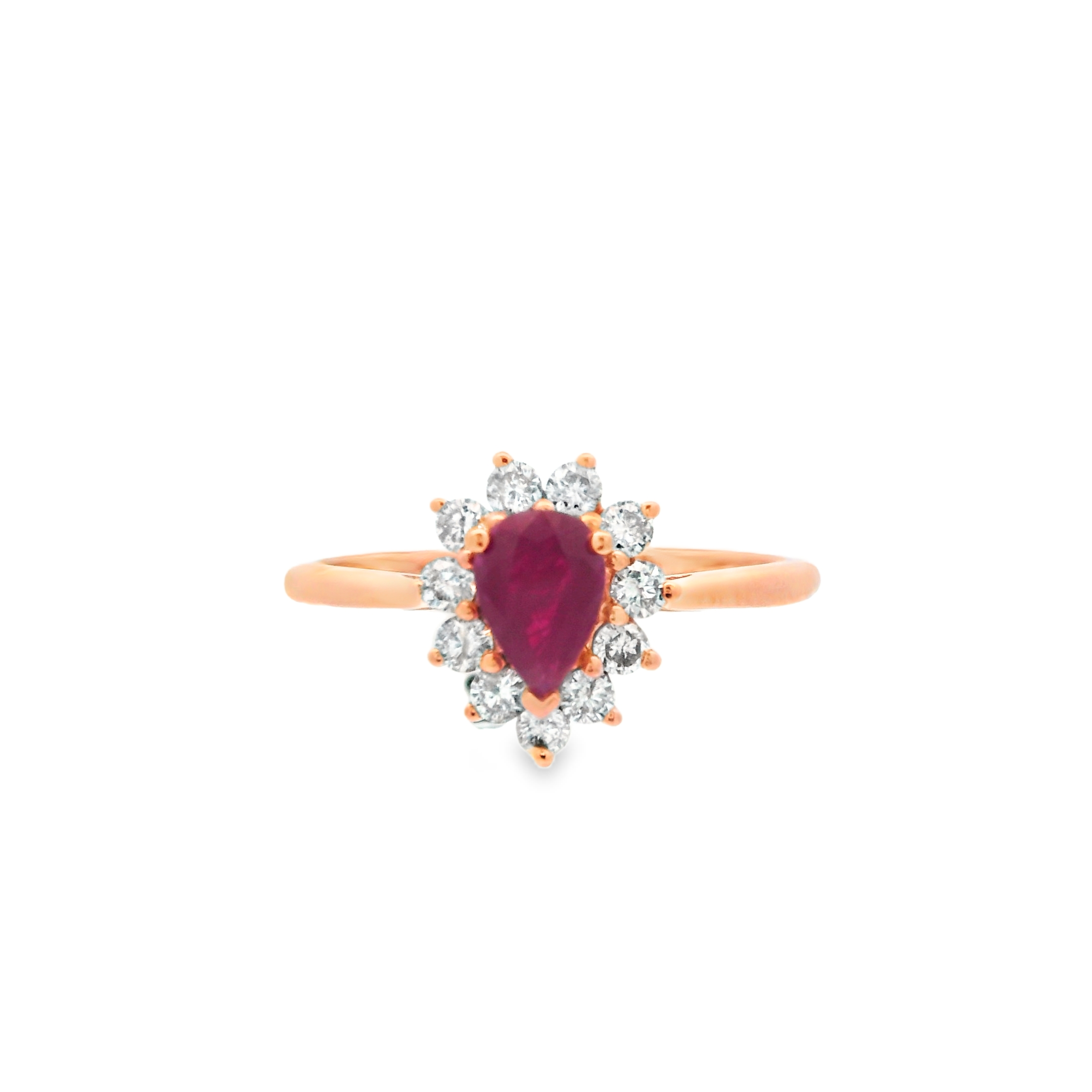 RUBY DROP RING