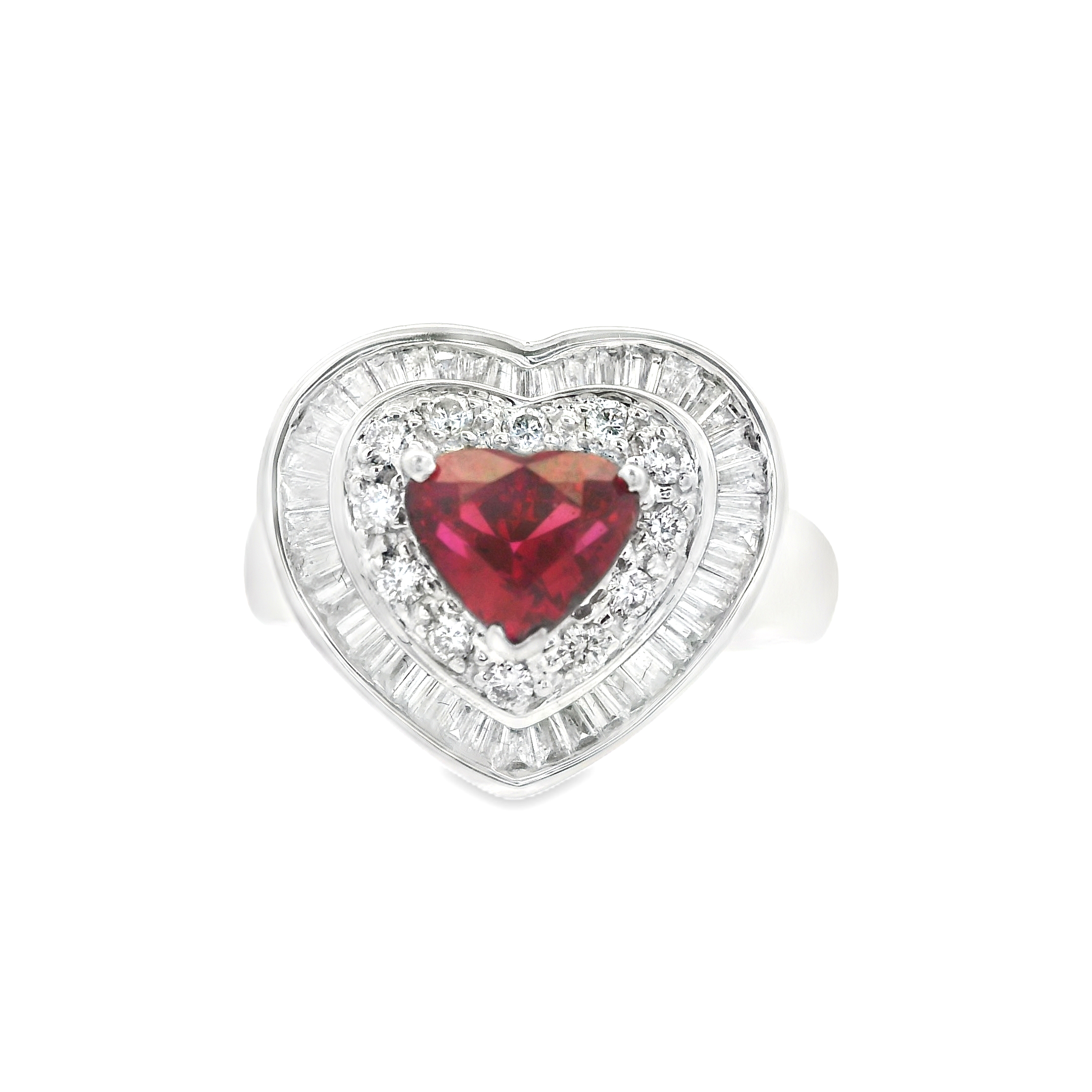RUBY HEART RING