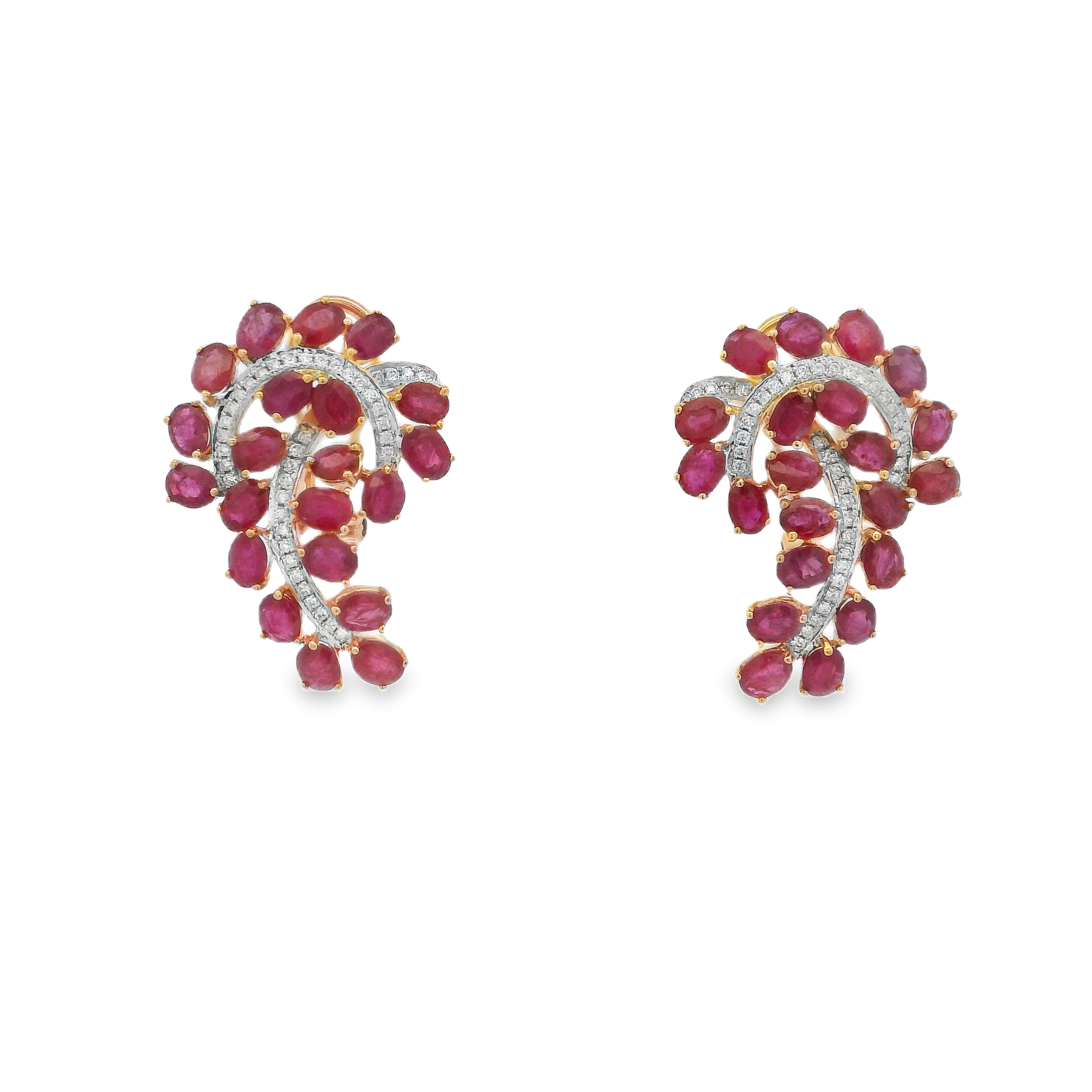 RUBY SWIRL EARRINGS