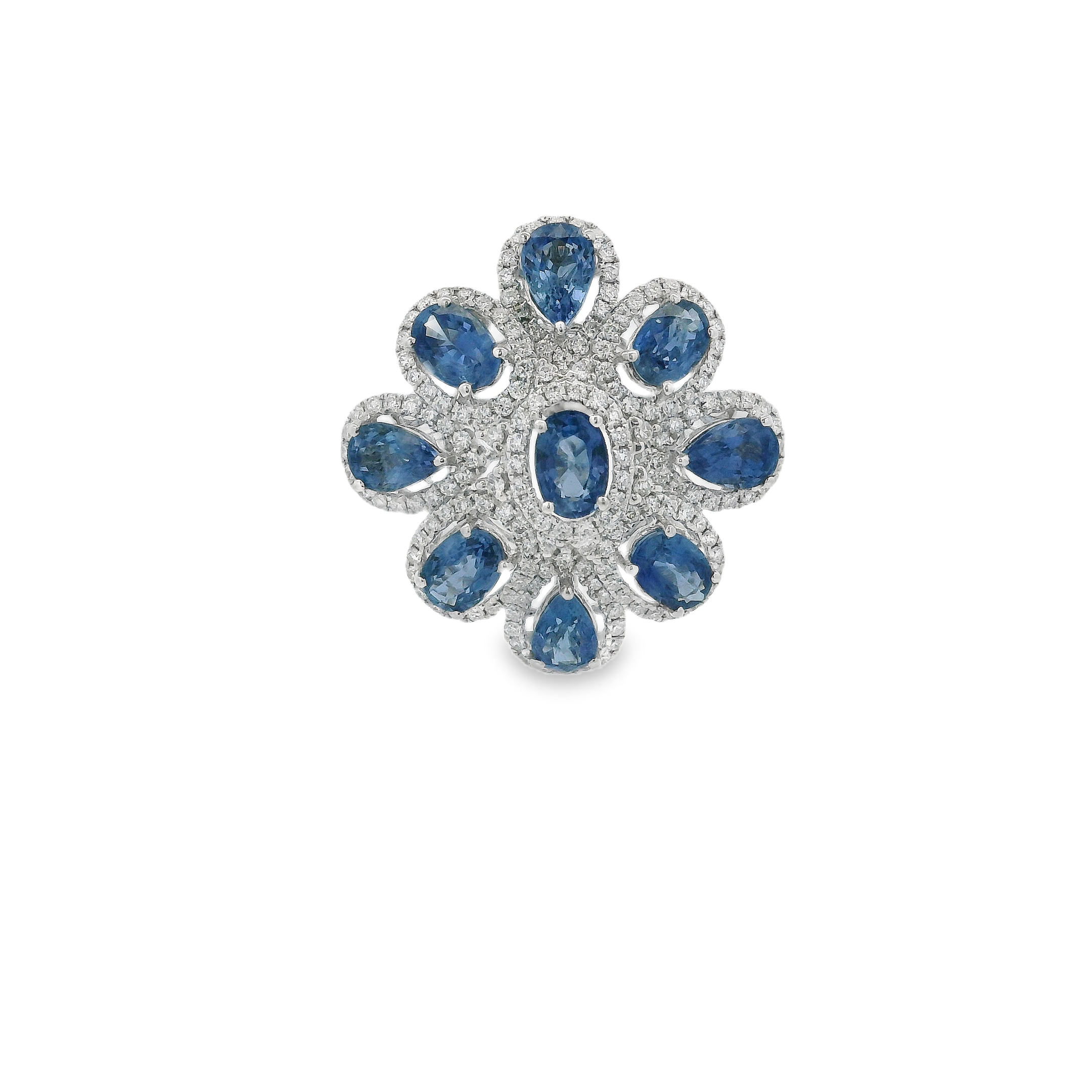SAPPHIRE FLORAL RING