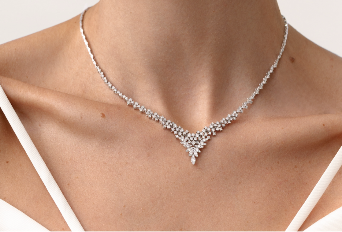 RAINDROP RADIANCE DIAMOND DANGLE EARRINGS