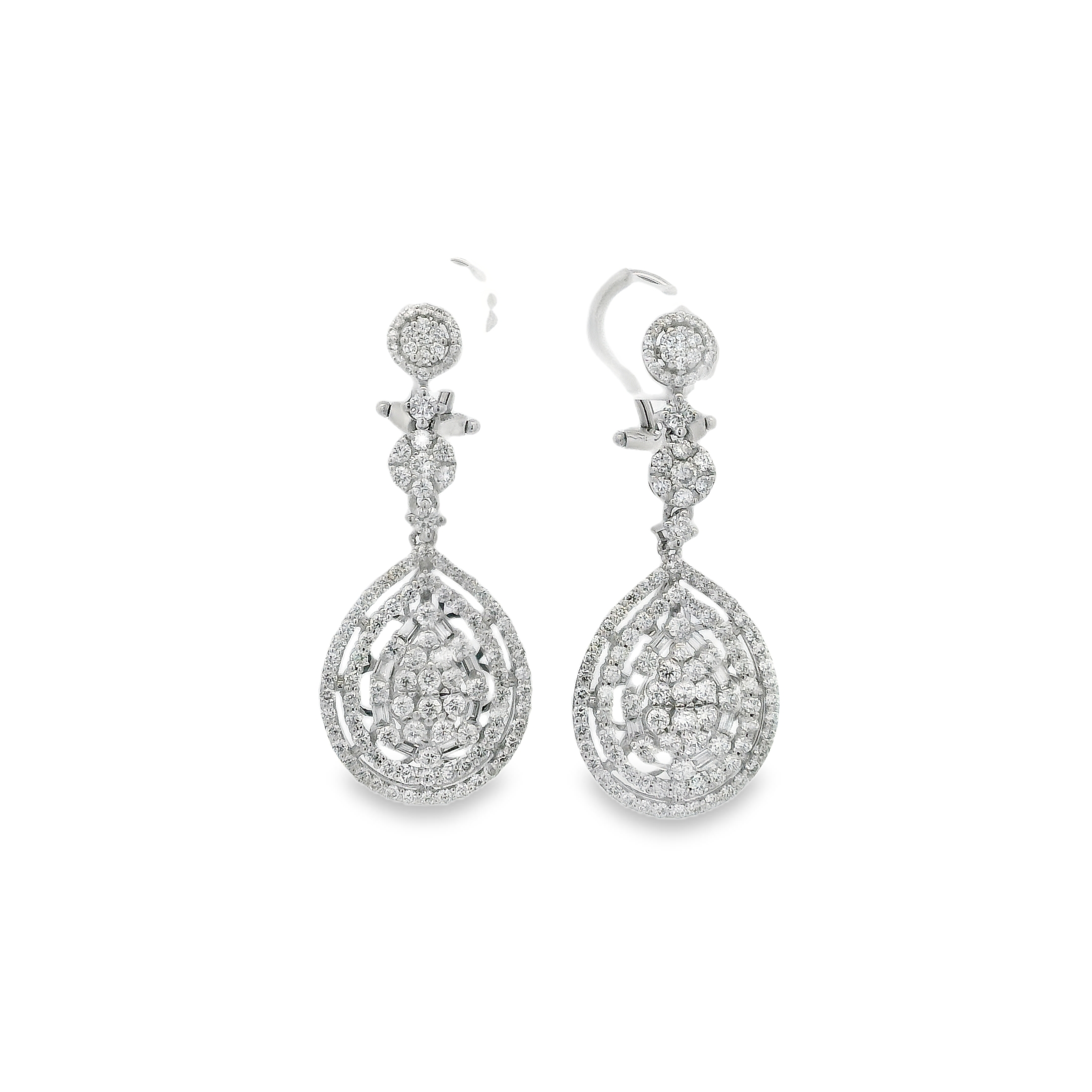 TEAR-DROP DIAMOND DANGLES