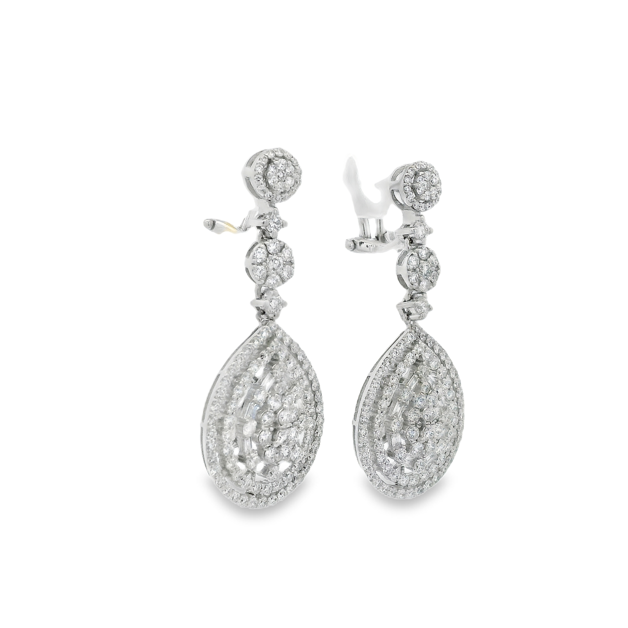 TEAR-DROP DIAMOND DANGLES