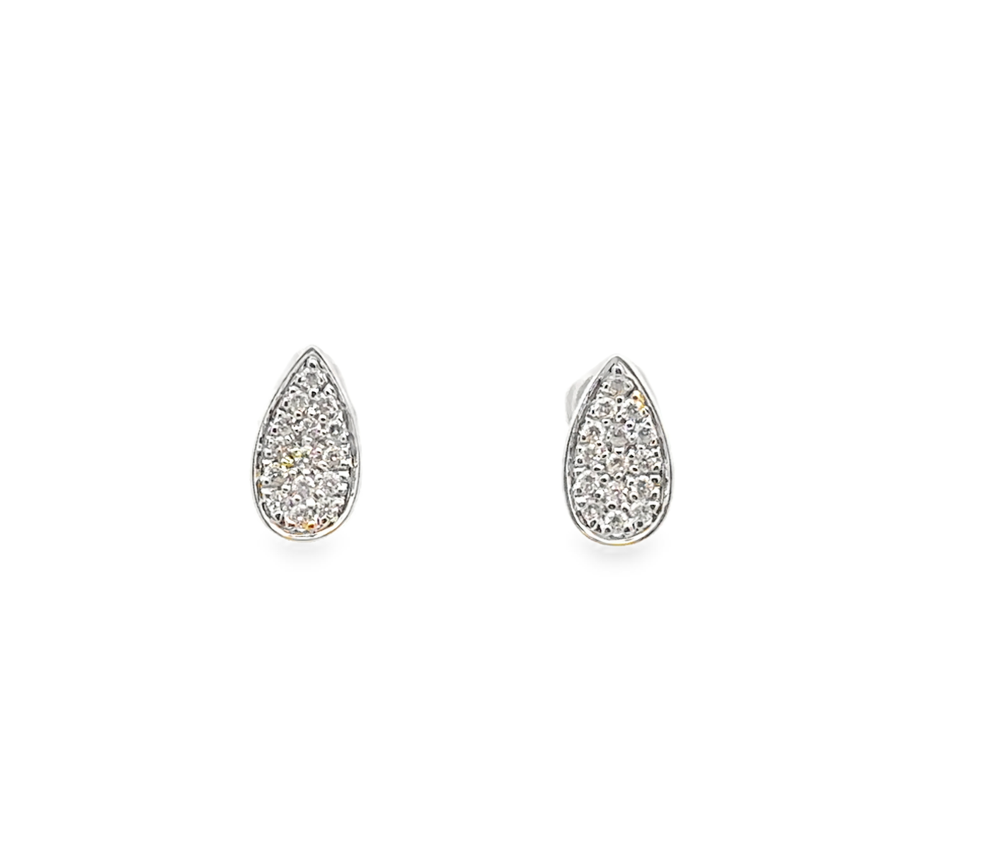 TEAR-DROP DIAMOND STUDS