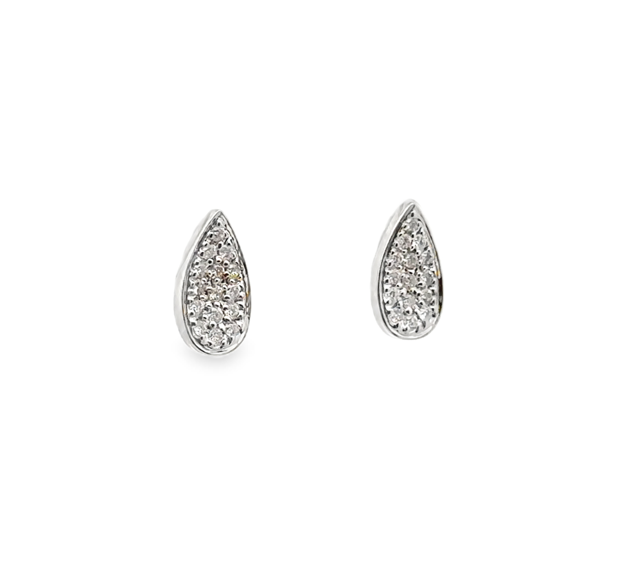 TEAR-DROP DIAMOND STUDS