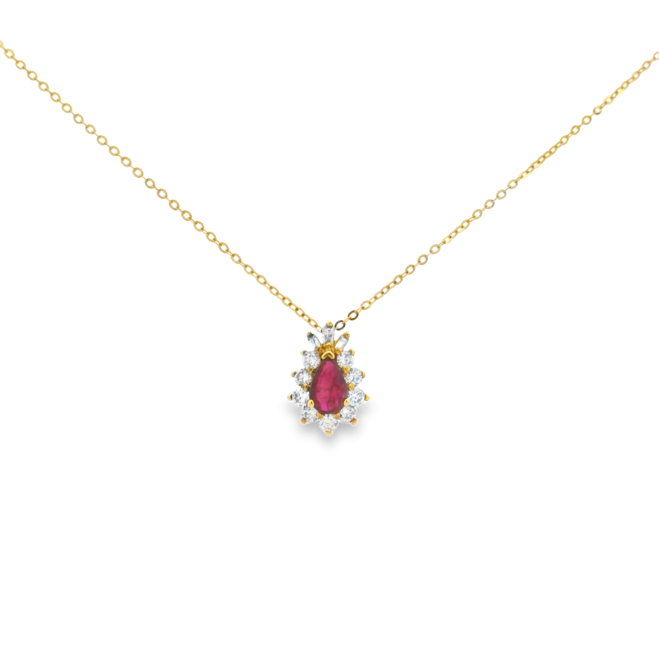 TEAR DROP RUBY PENDANT