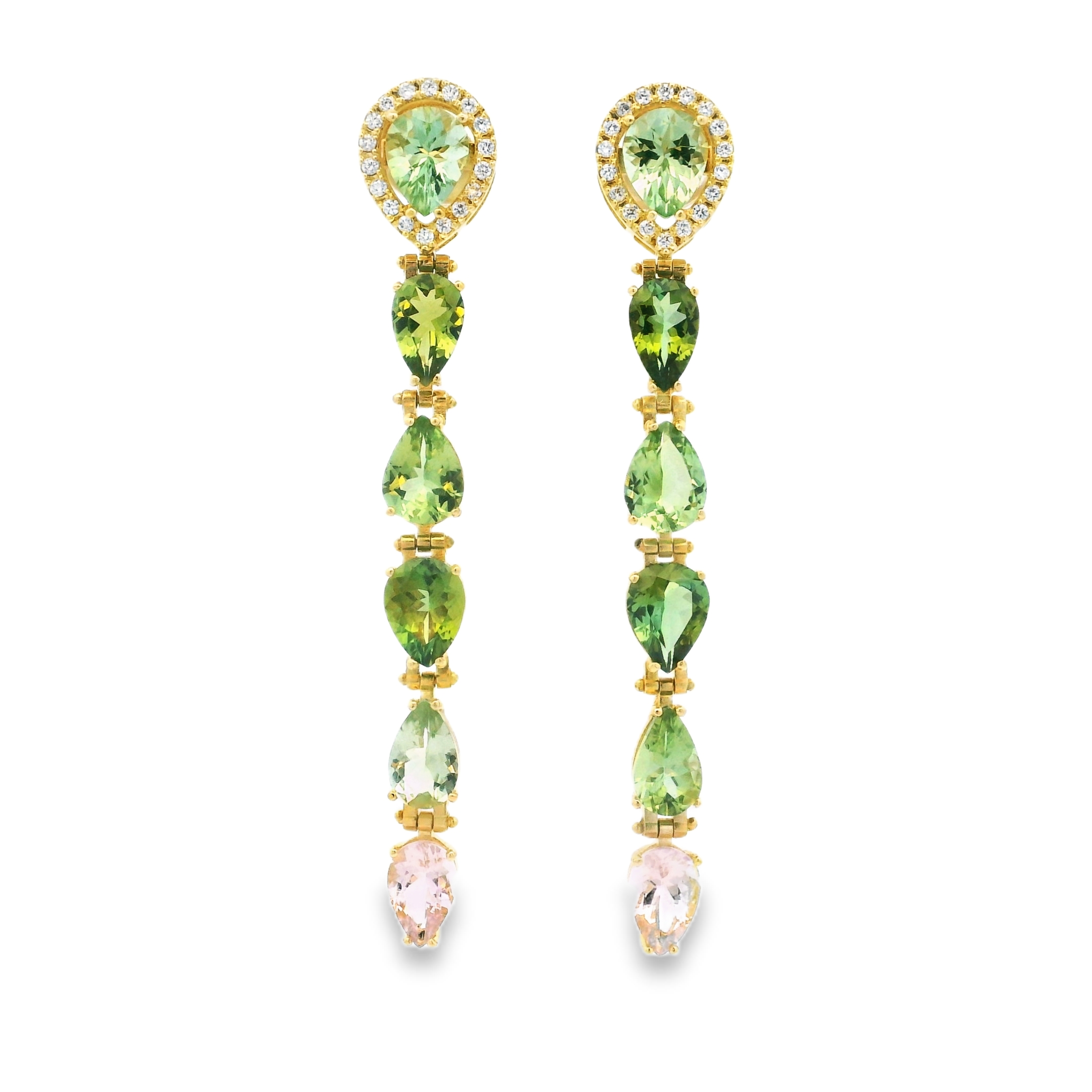 TOURMALINE LONG EARRINGS