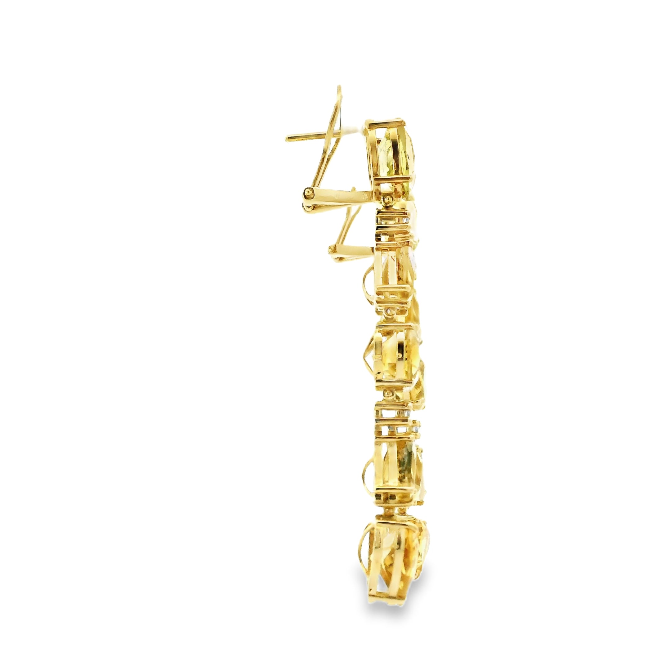 CITRINE SWAY DANGLE EARRINGS