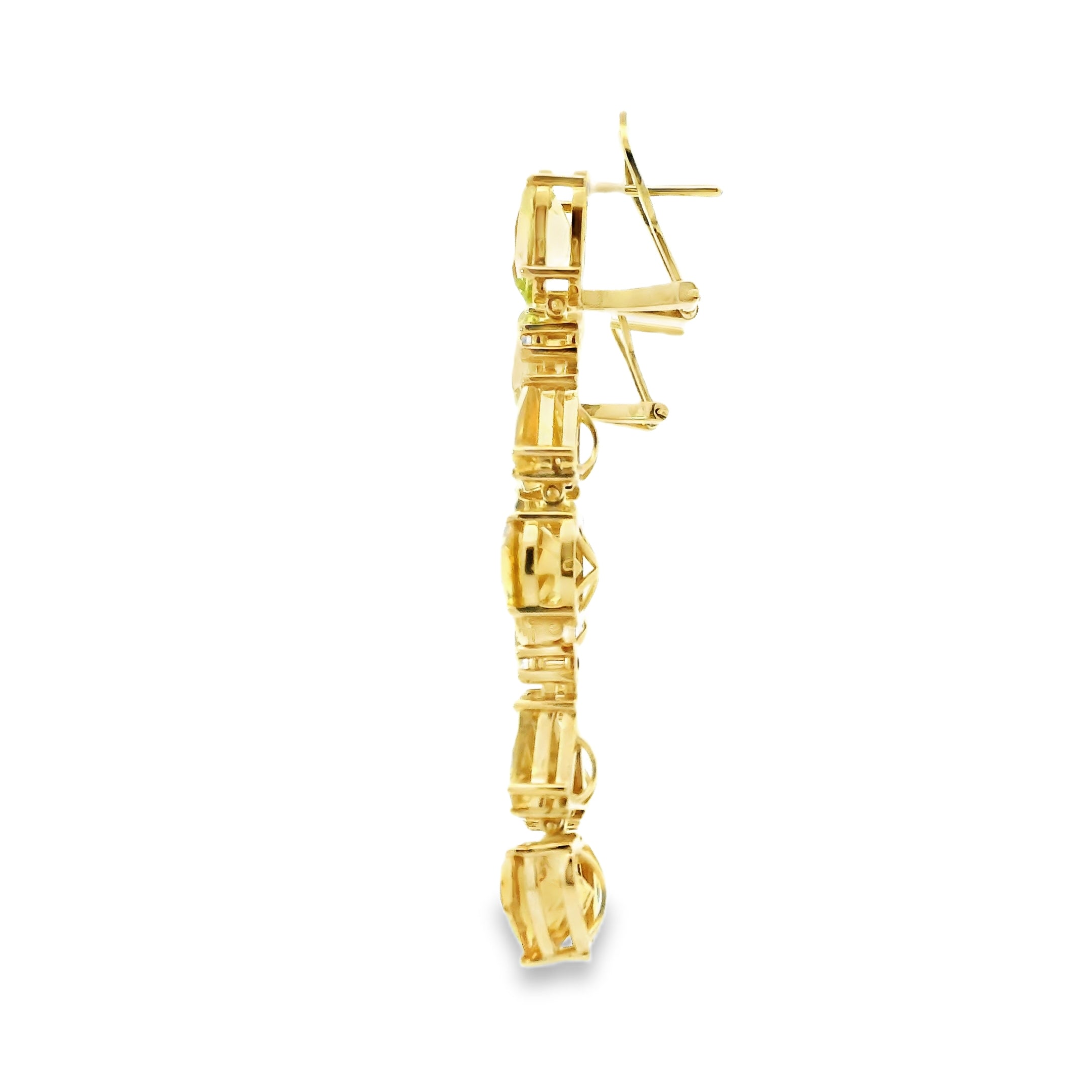 CITRINE SWAY DANGLE EARRINGS