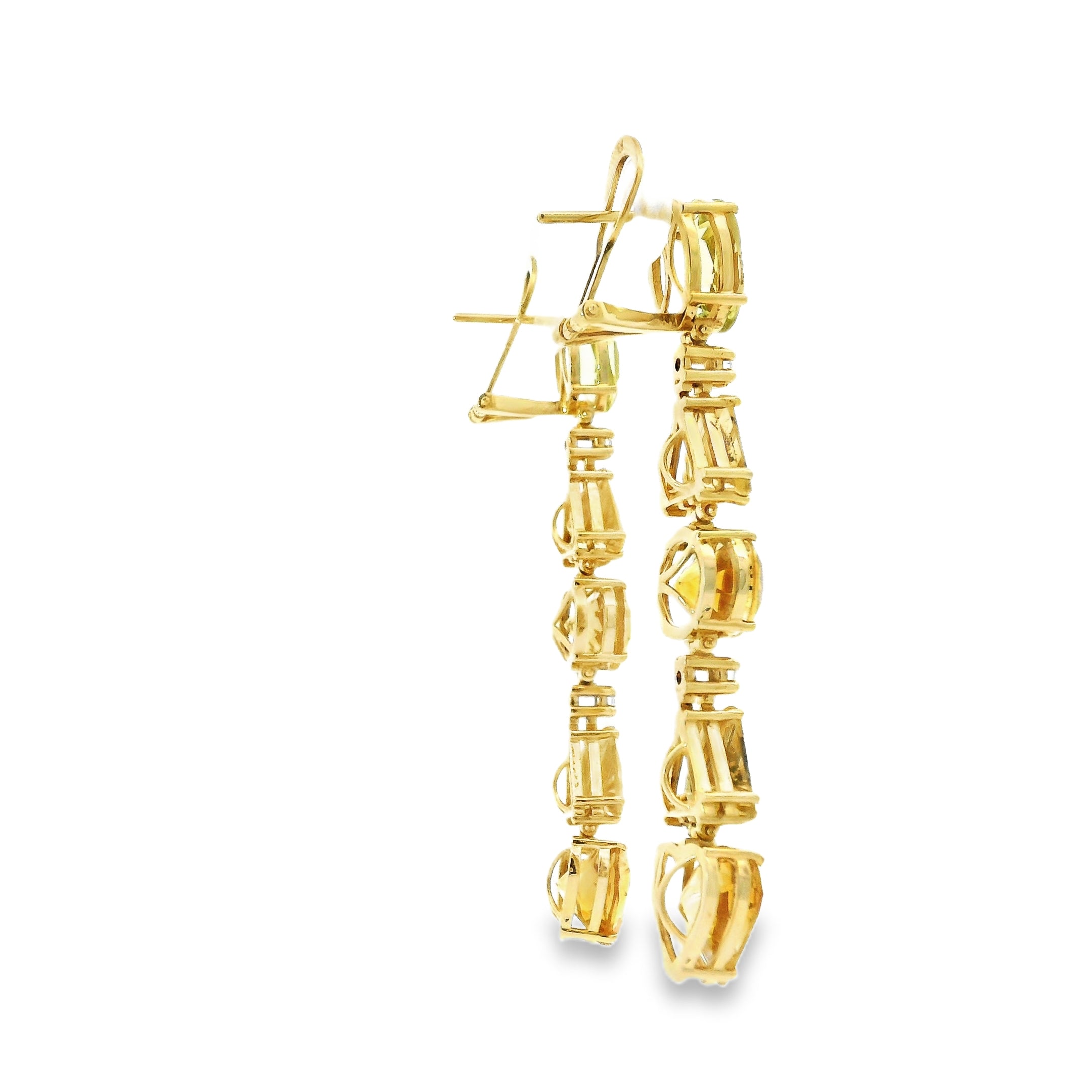 CITRINE SWAY DANGLE EARRINGS