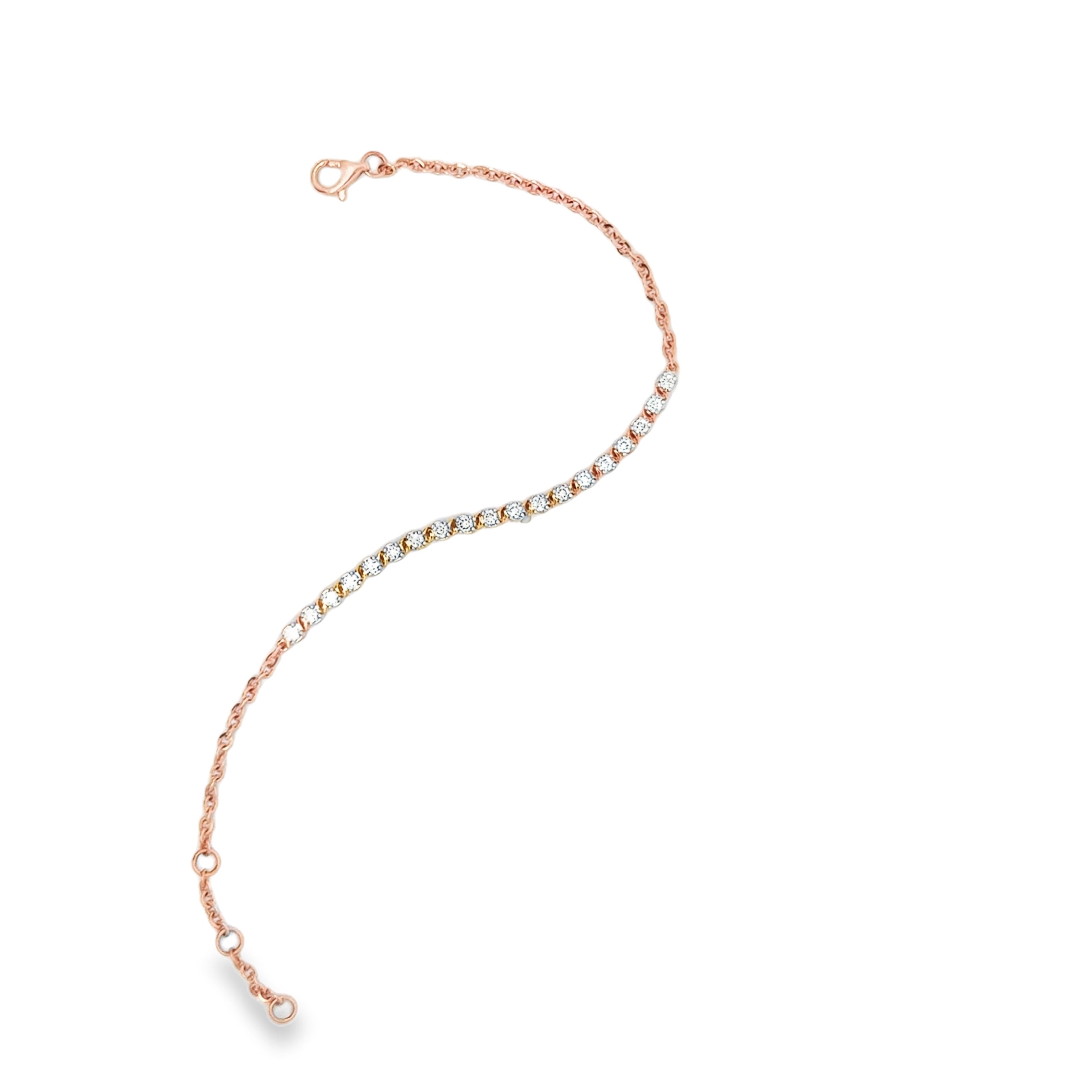 ROUND DIAMOND ADJUSTABLE TENNIS BRACELET
