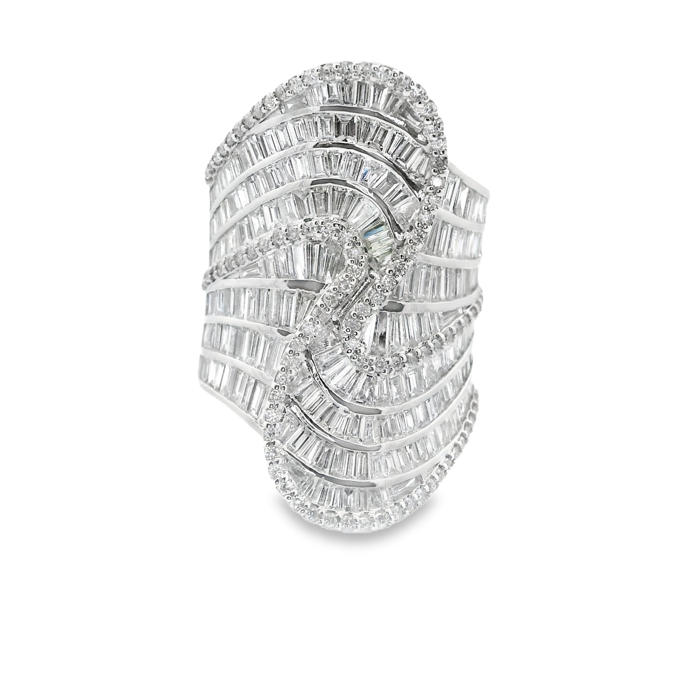 ECLIPSE BAGUETTE COCKTAIL RING