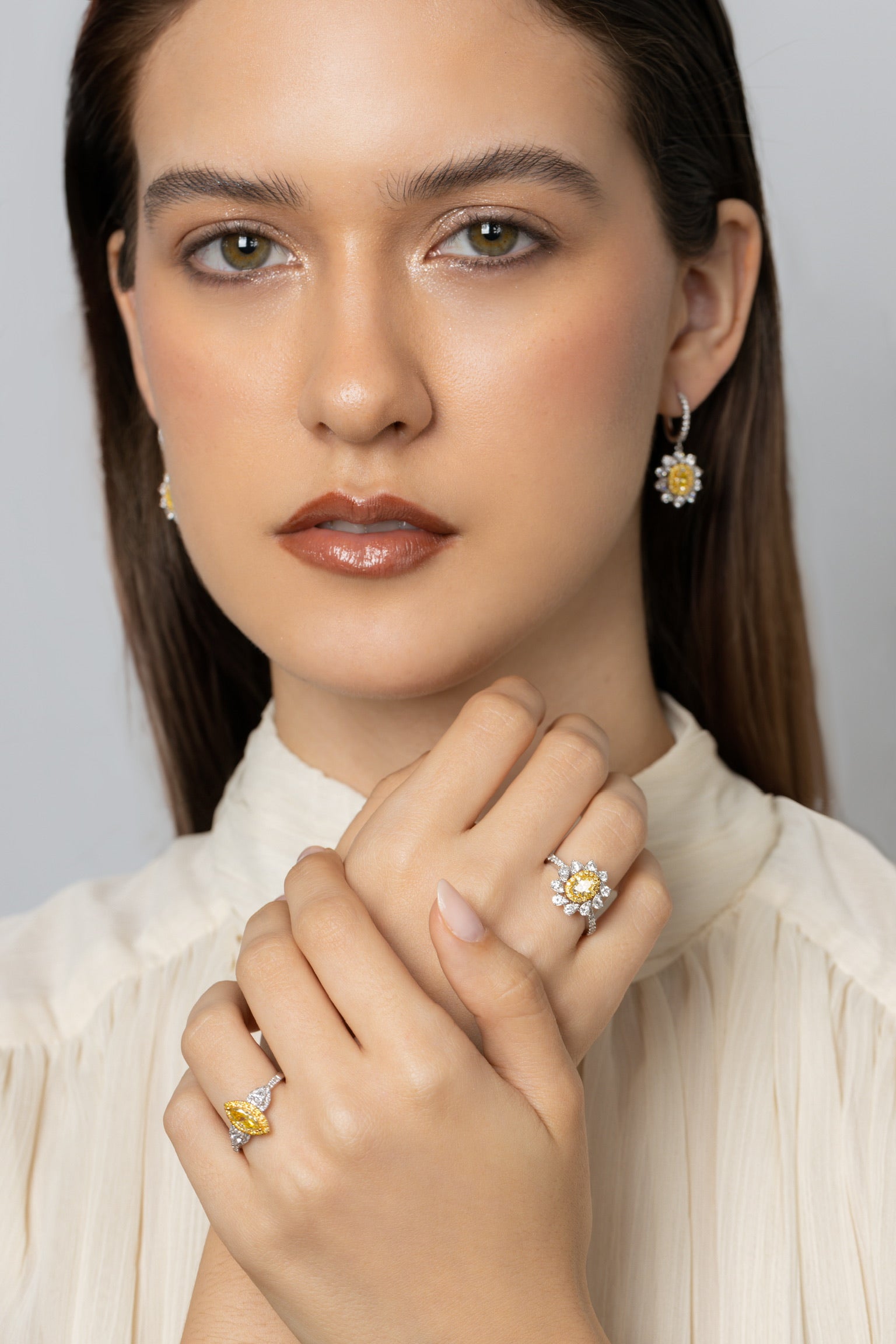 SUNFIRE CASCADE DROP EARRINGS