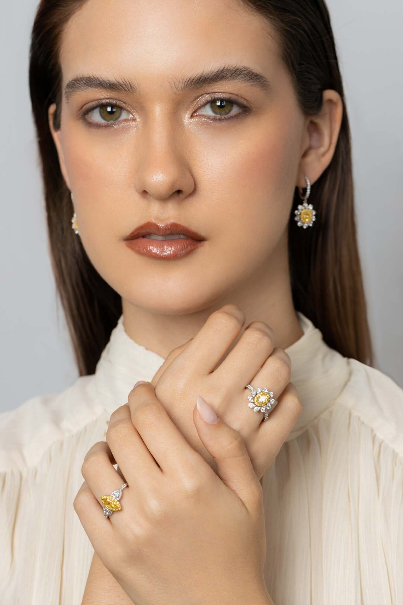SUNFIRE CASCADE DROP EARRINGS