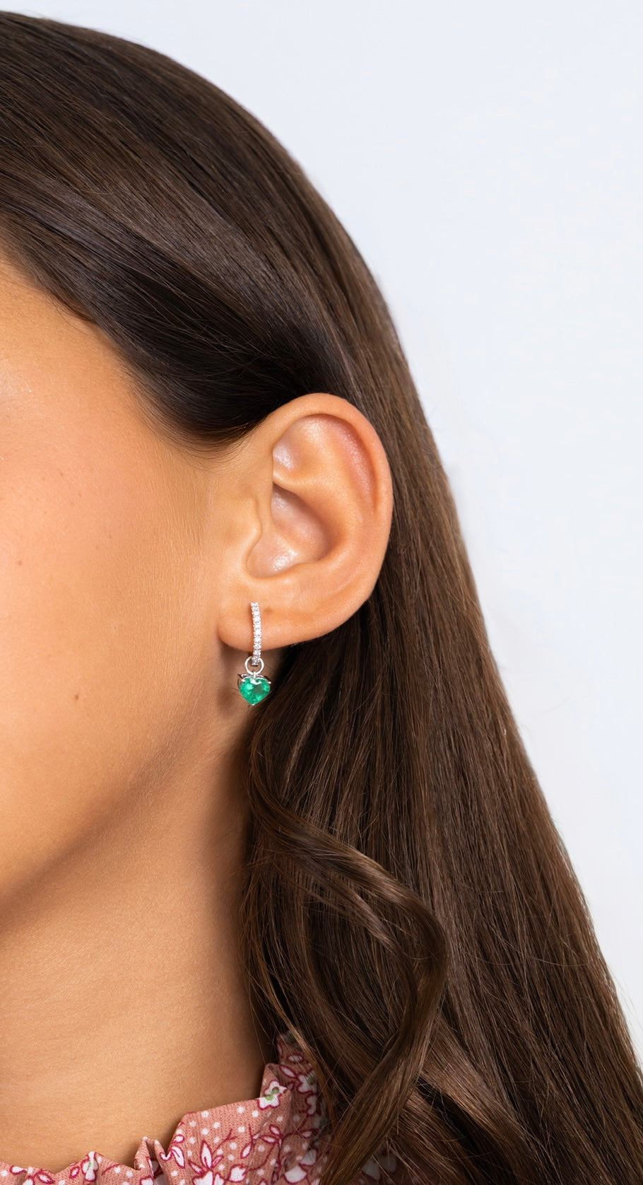 EMERALD HEART DANGLE