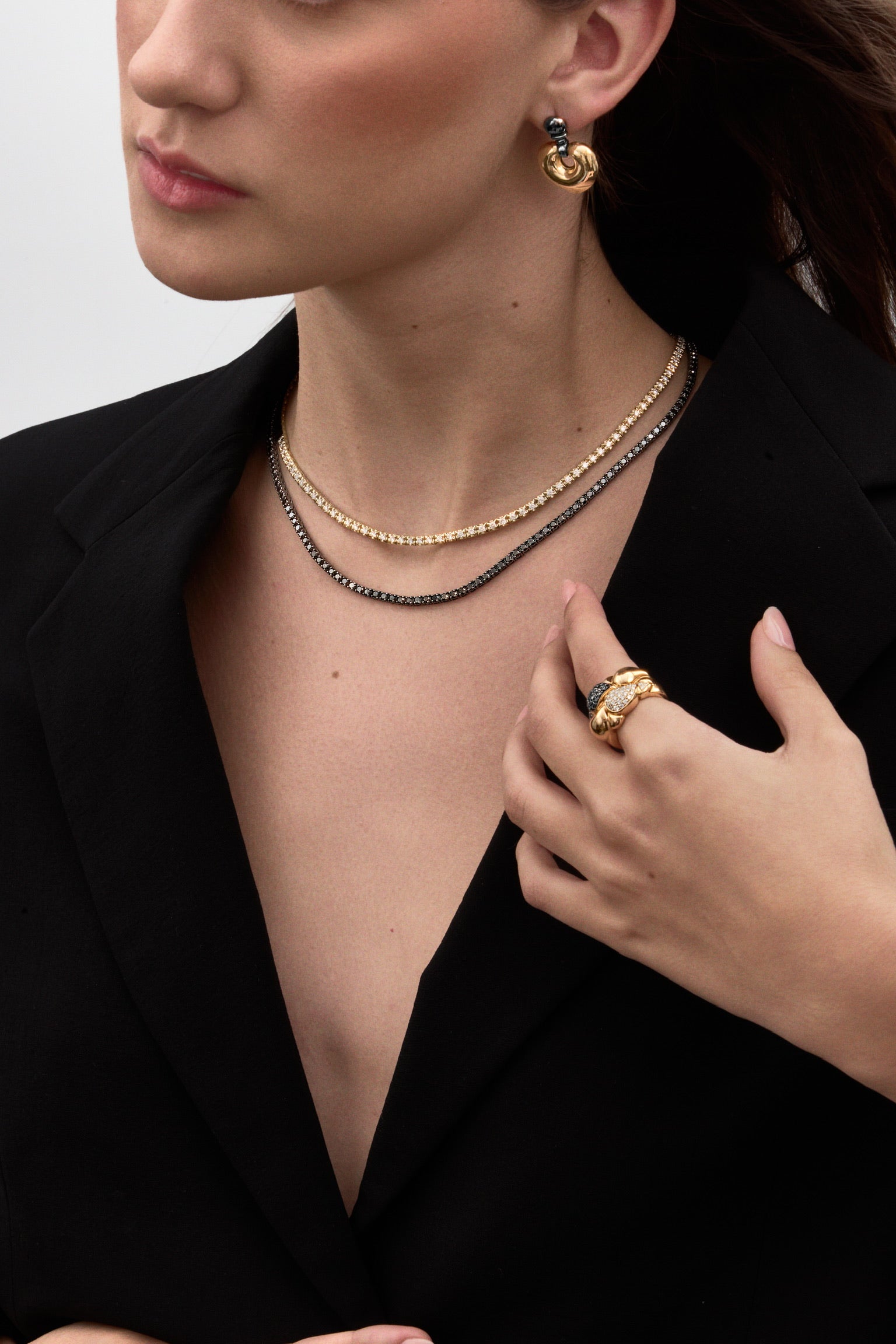 BLACK DIAMOND FULL NECKLACE