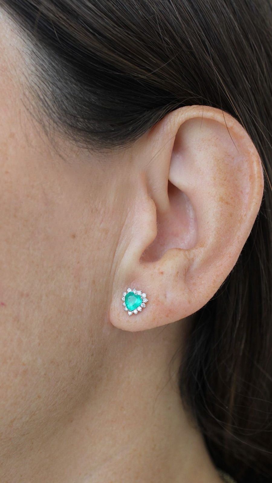 HEARTED EMERALD PIERCING
