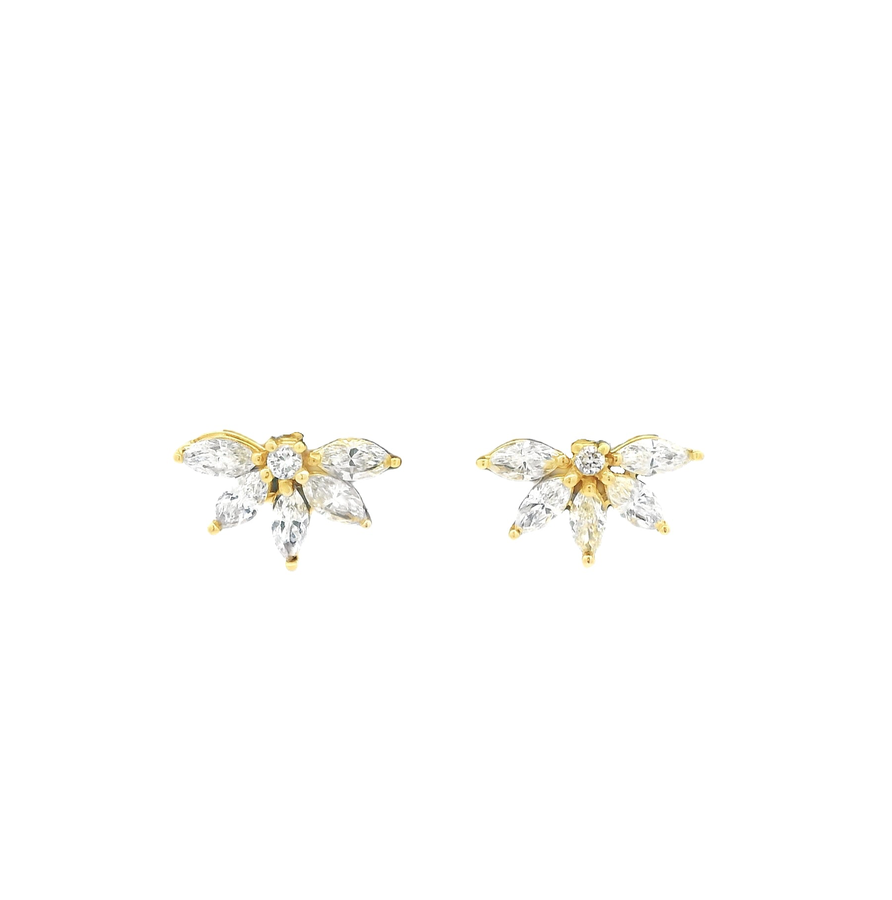 FLORAL SPARK DIAMOND EARRINGS