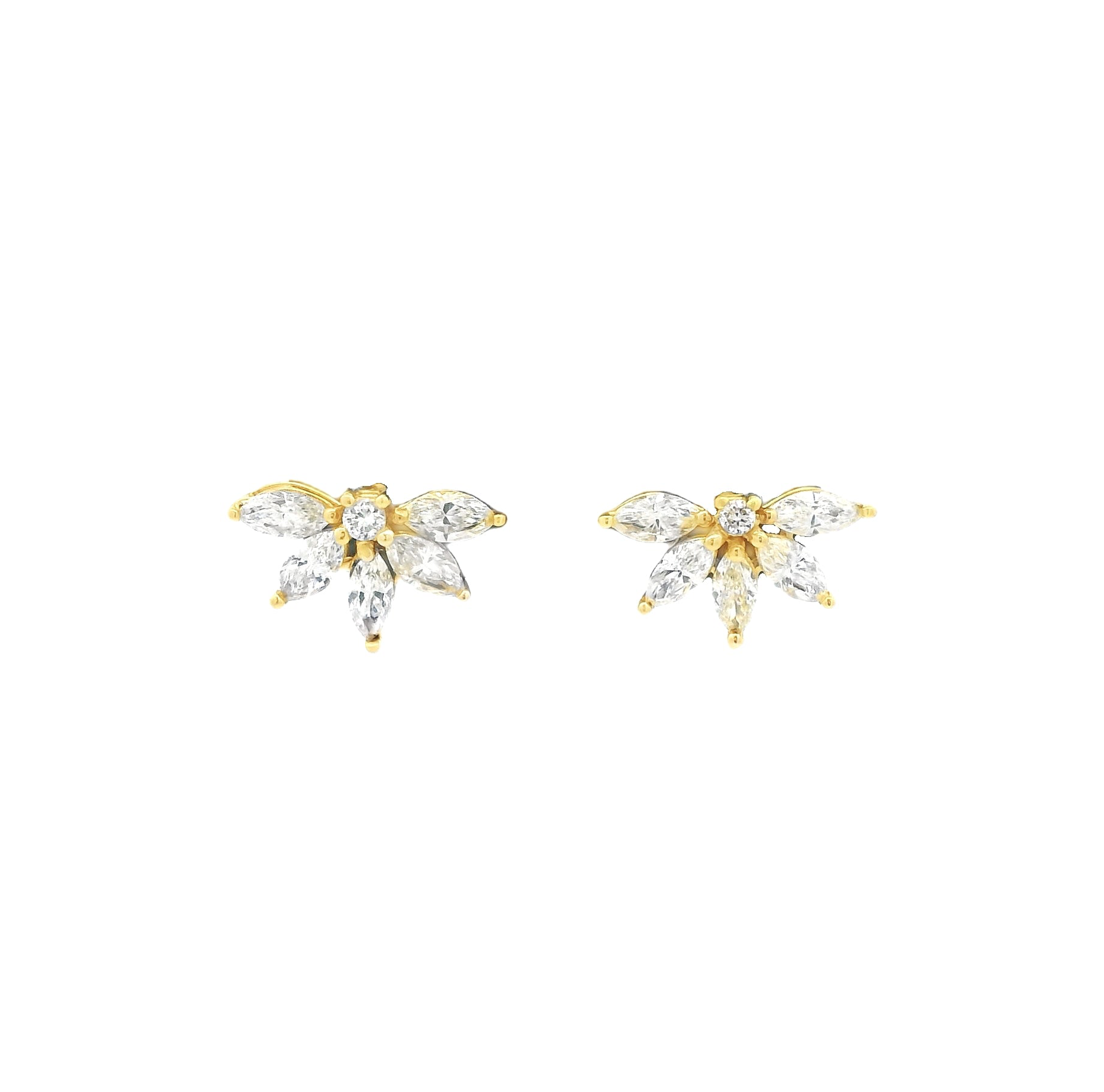 FLORAL SPARK DIAMOND EARRINGS