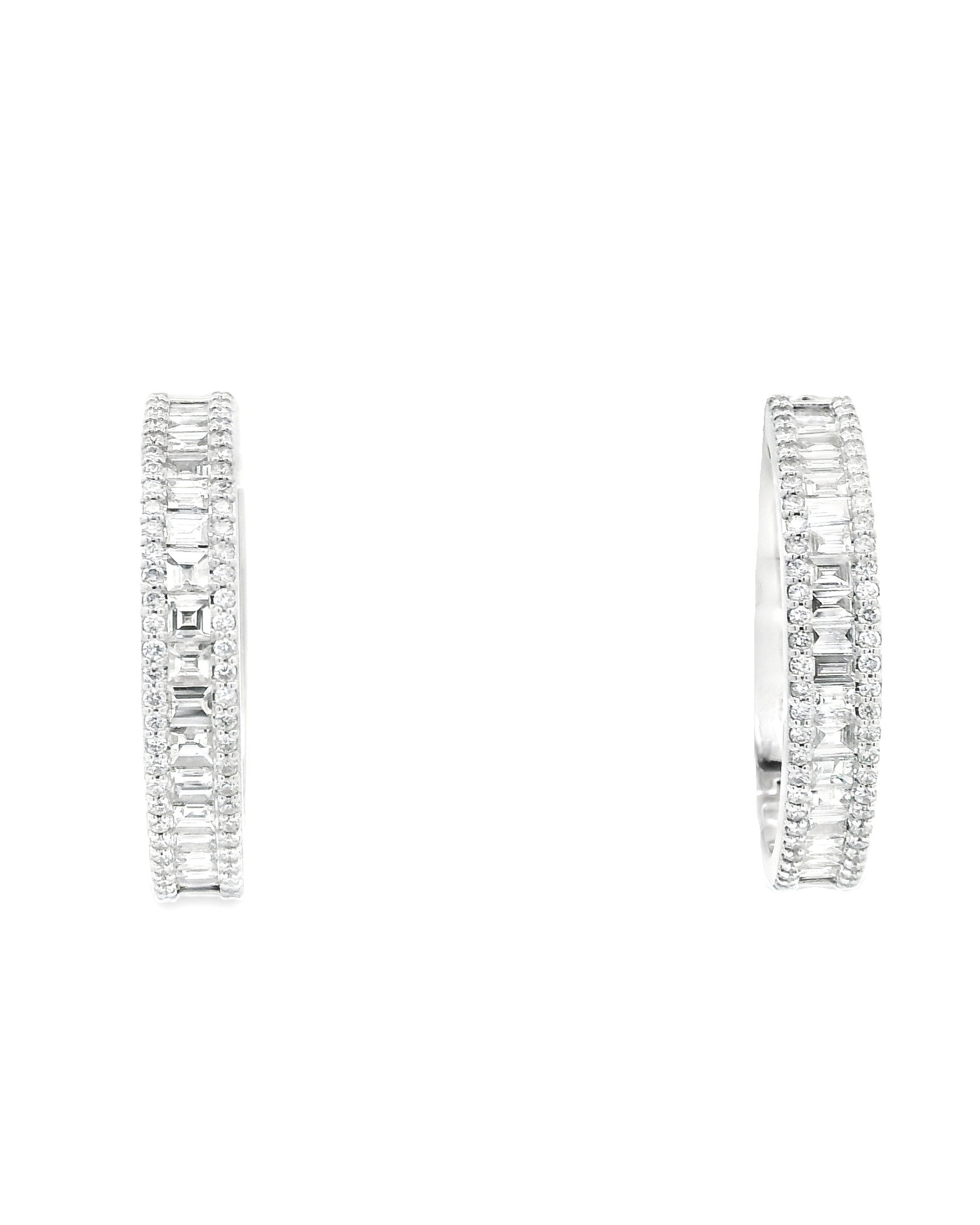 LUMINOS BAGUETTE ORBIT HOOPS