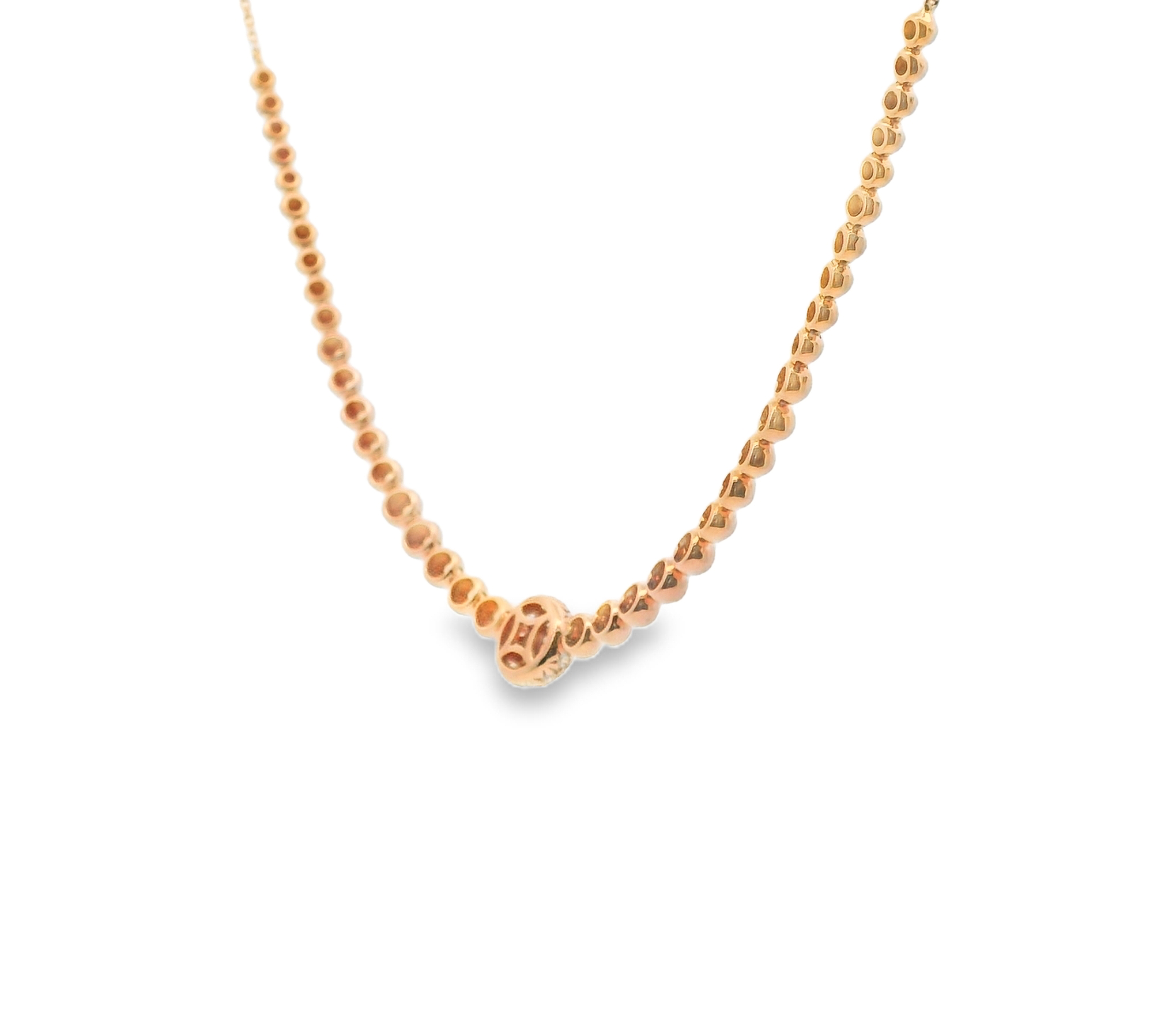 DIAMOND BALL BEADED NECKLACE