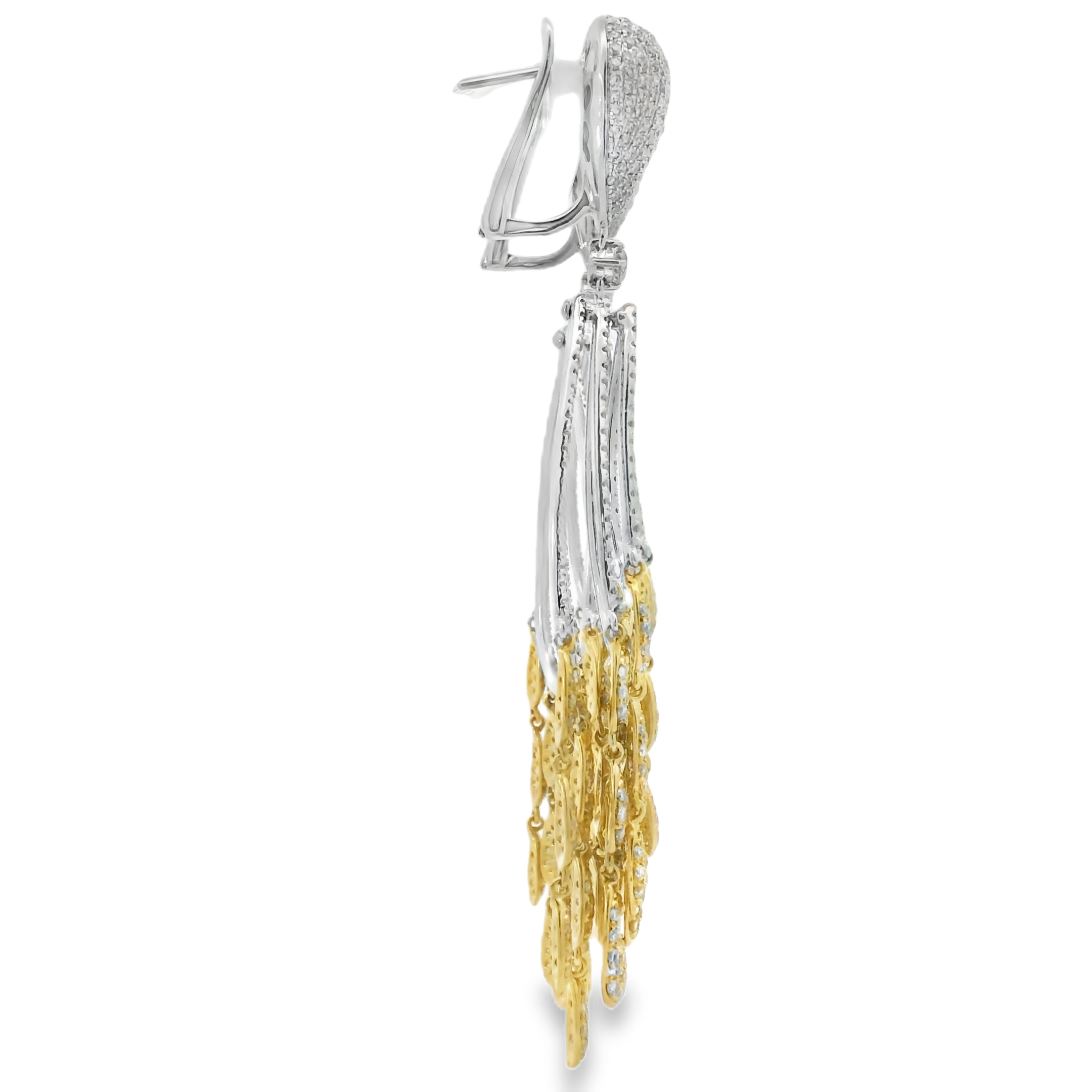 SUNSHINE RADIANCE DIAMOND DANGLE EARRINGS