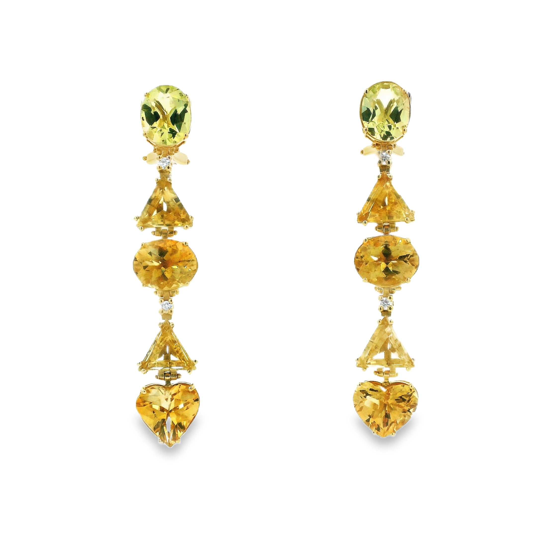 CITRINE SWAY DANGLES EARRINGS